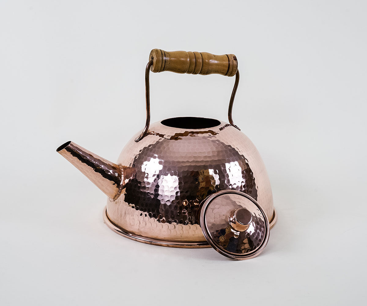 Tetera Esférica en Cobre