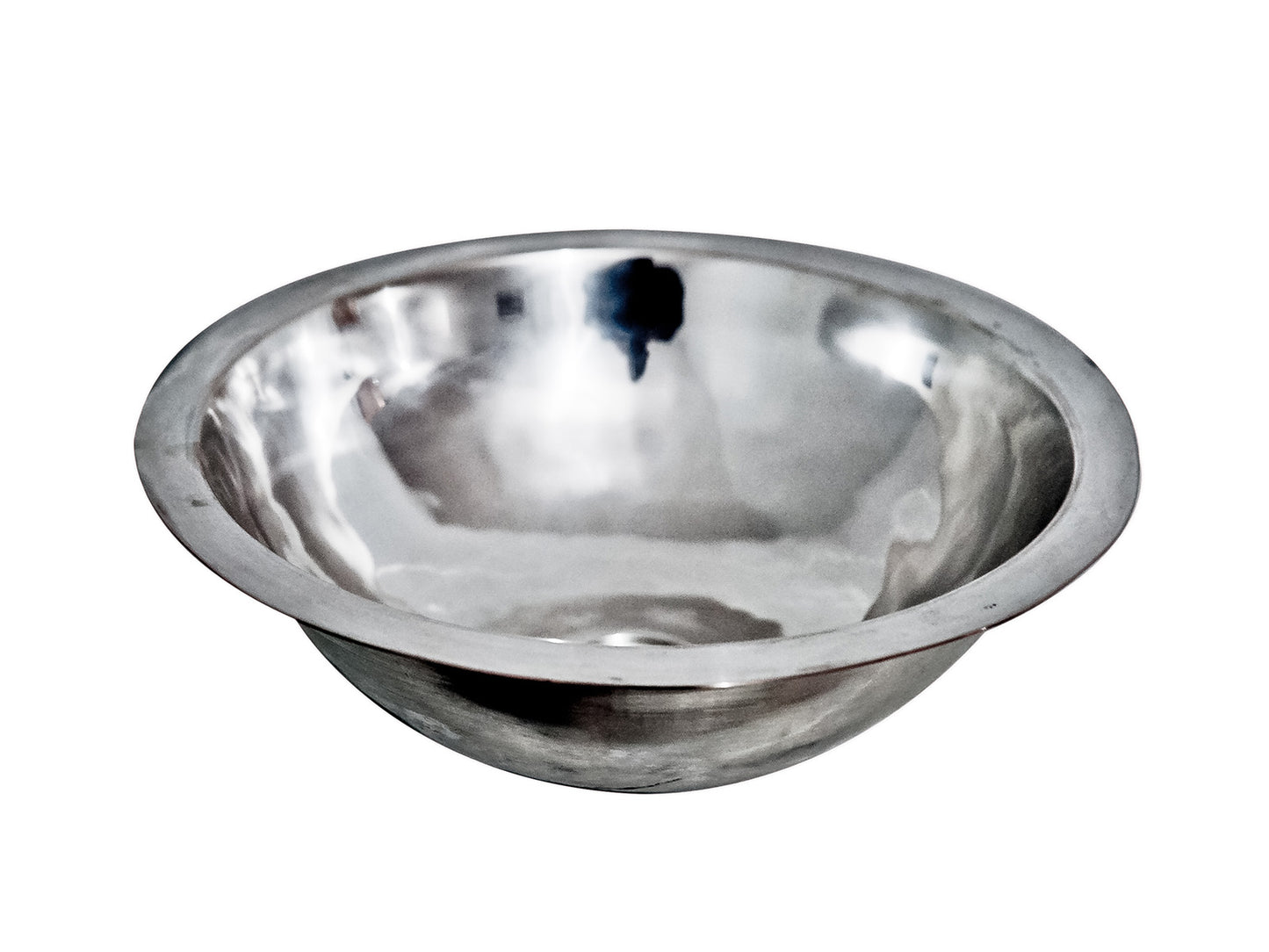 Premium Lavabo Redondo en Alpaca Liso Alto Brillo