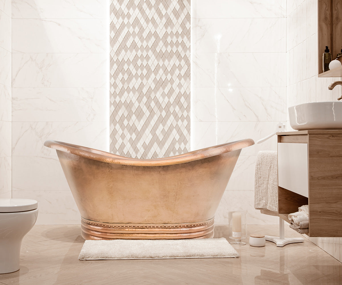 Premium Tina de Baño en Cobre Tradicional