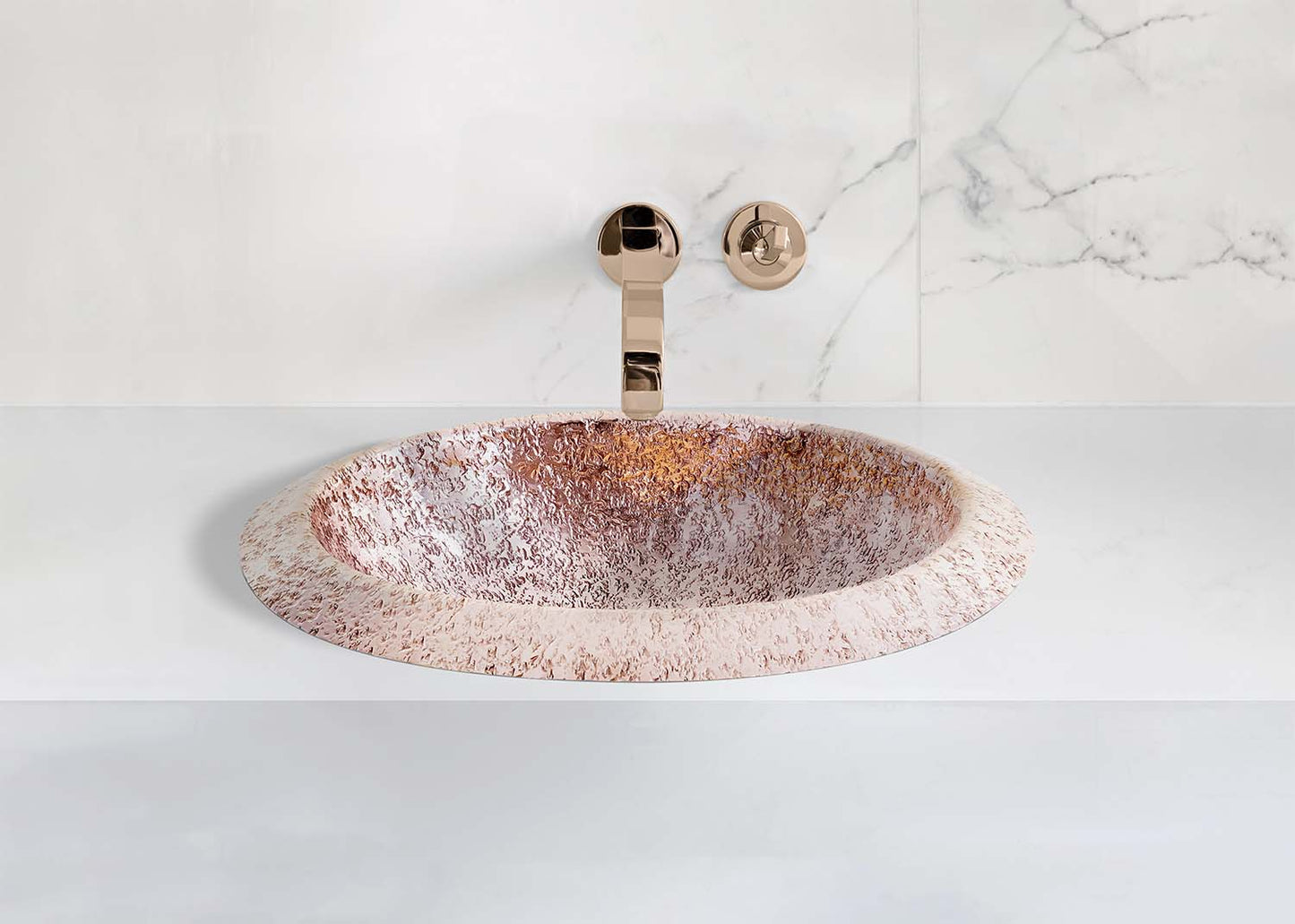 Premium Lavabo Volcano Especial en Cobre Diseño Duna