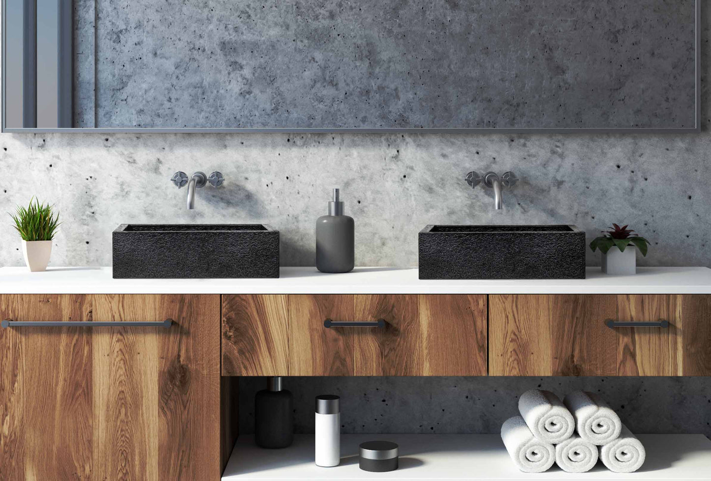 Premium Lavabo Volcano Vessel Rectangular en Diseño Tatra