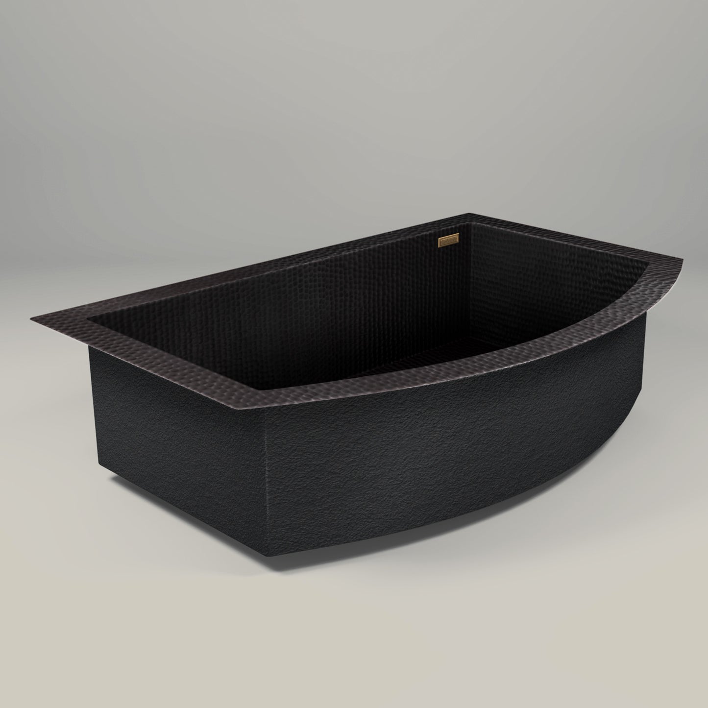 Premium Tarja de Cocina en Cobre con Frente Redondo