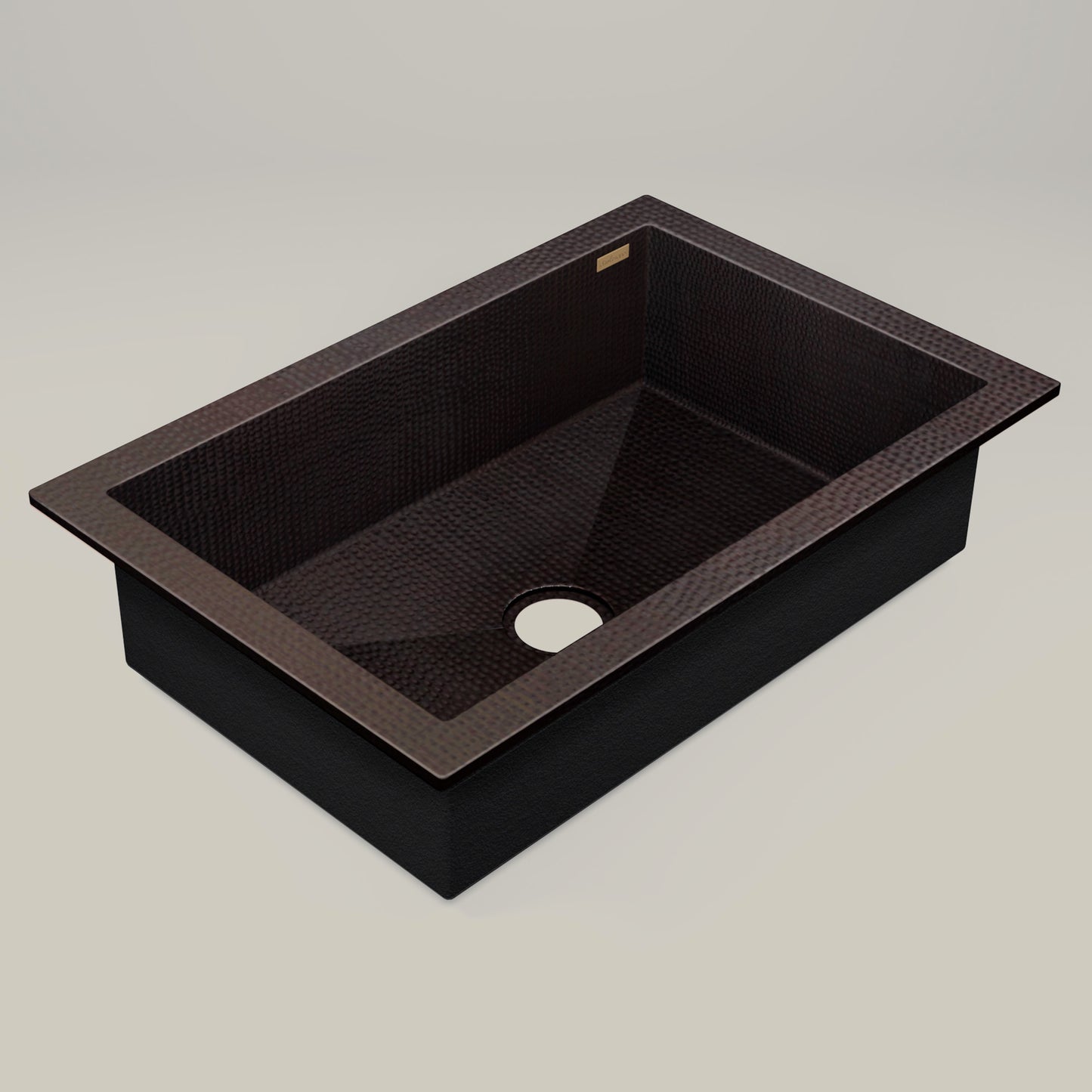 Premium Tarja de Cocina en Cobre con Pestaña Alta