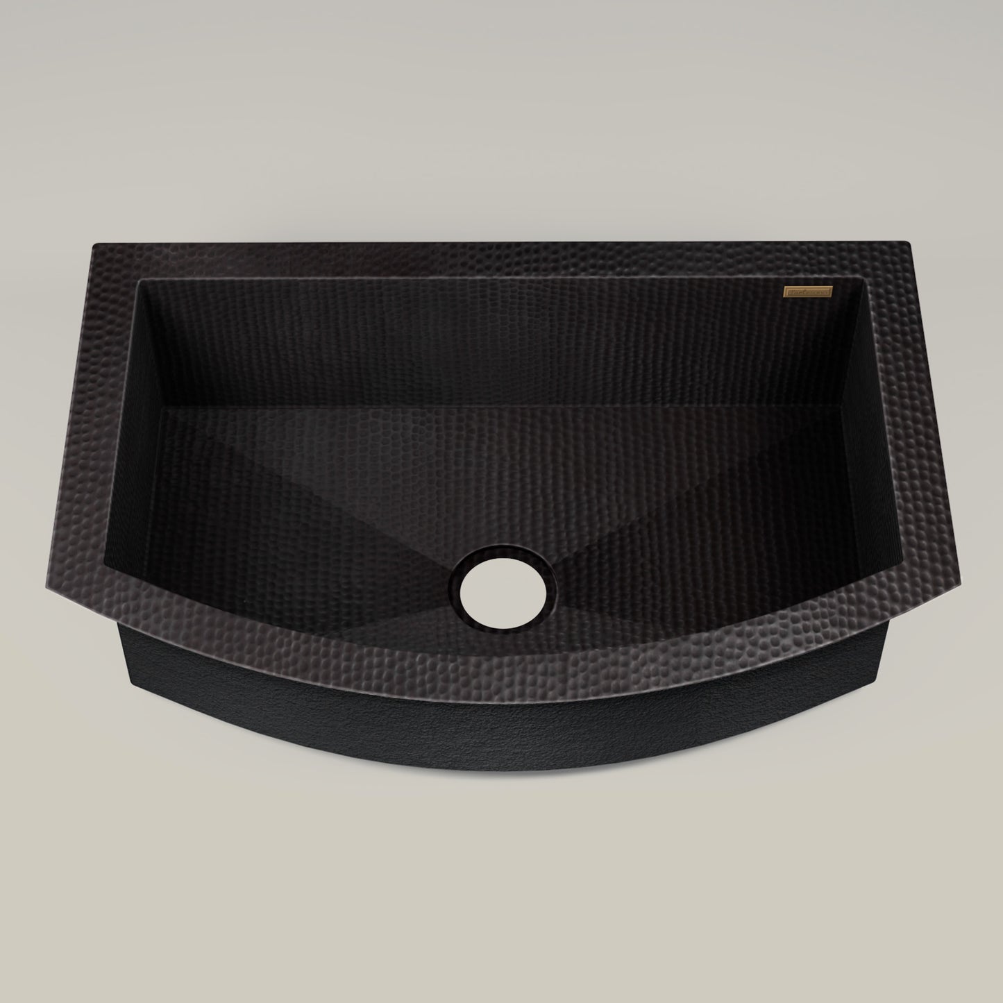 Premium Tarja de Cocina en Cobre con Frente Redondo