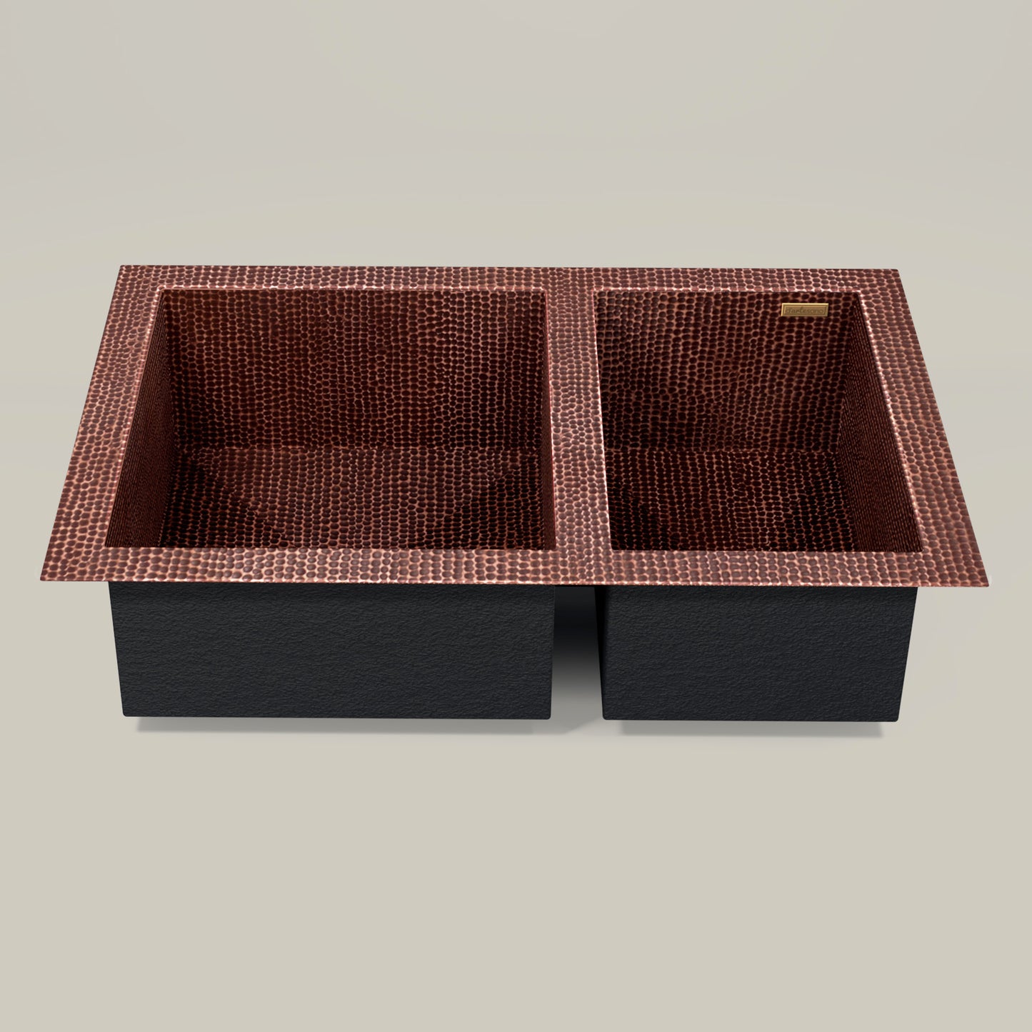 Premium Tarja de Cocina 60/40 en Cobre