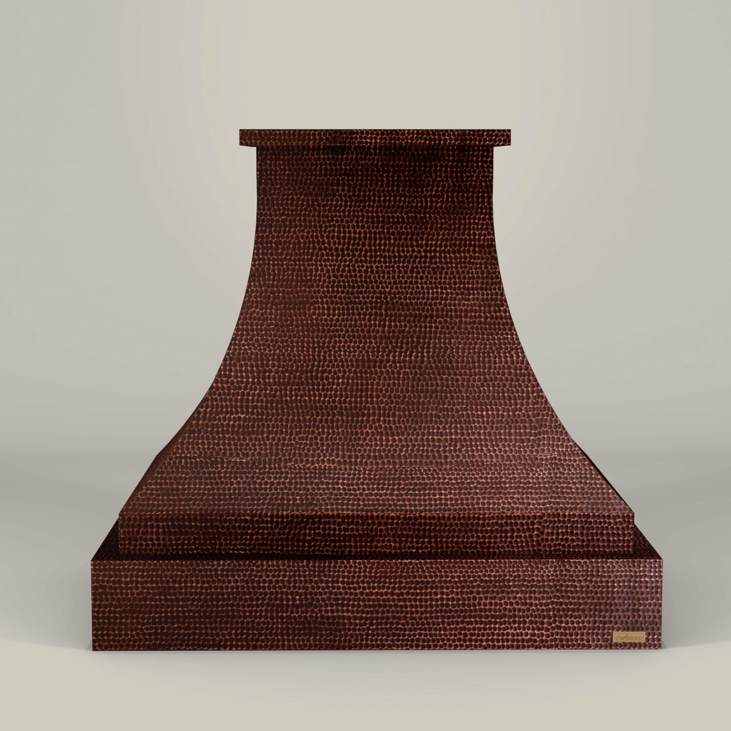 Campana de Cocina para Muro en Cobre Diseño Pirámide