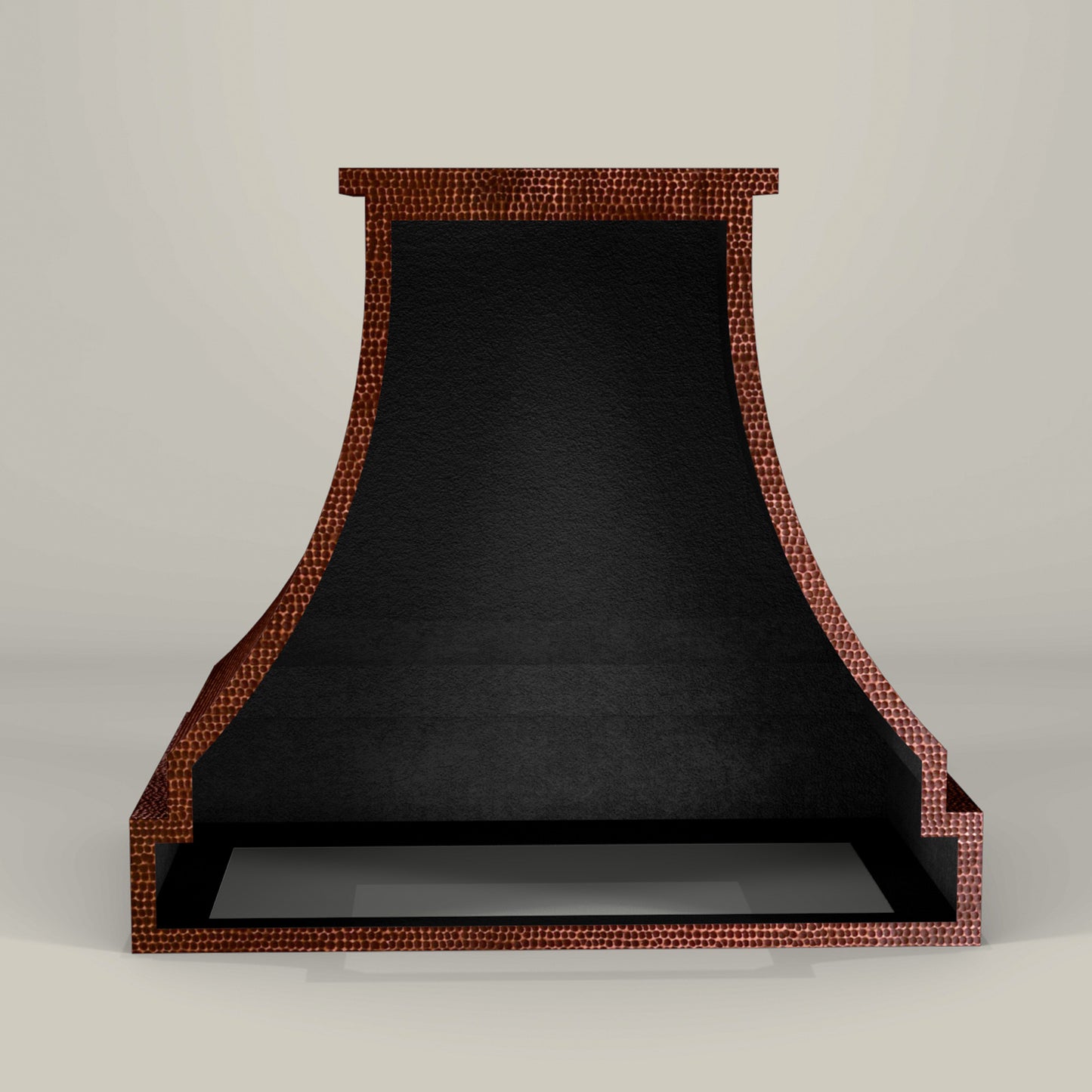 Campana de Cocina para Muro en Cobre Diseño Pirámide