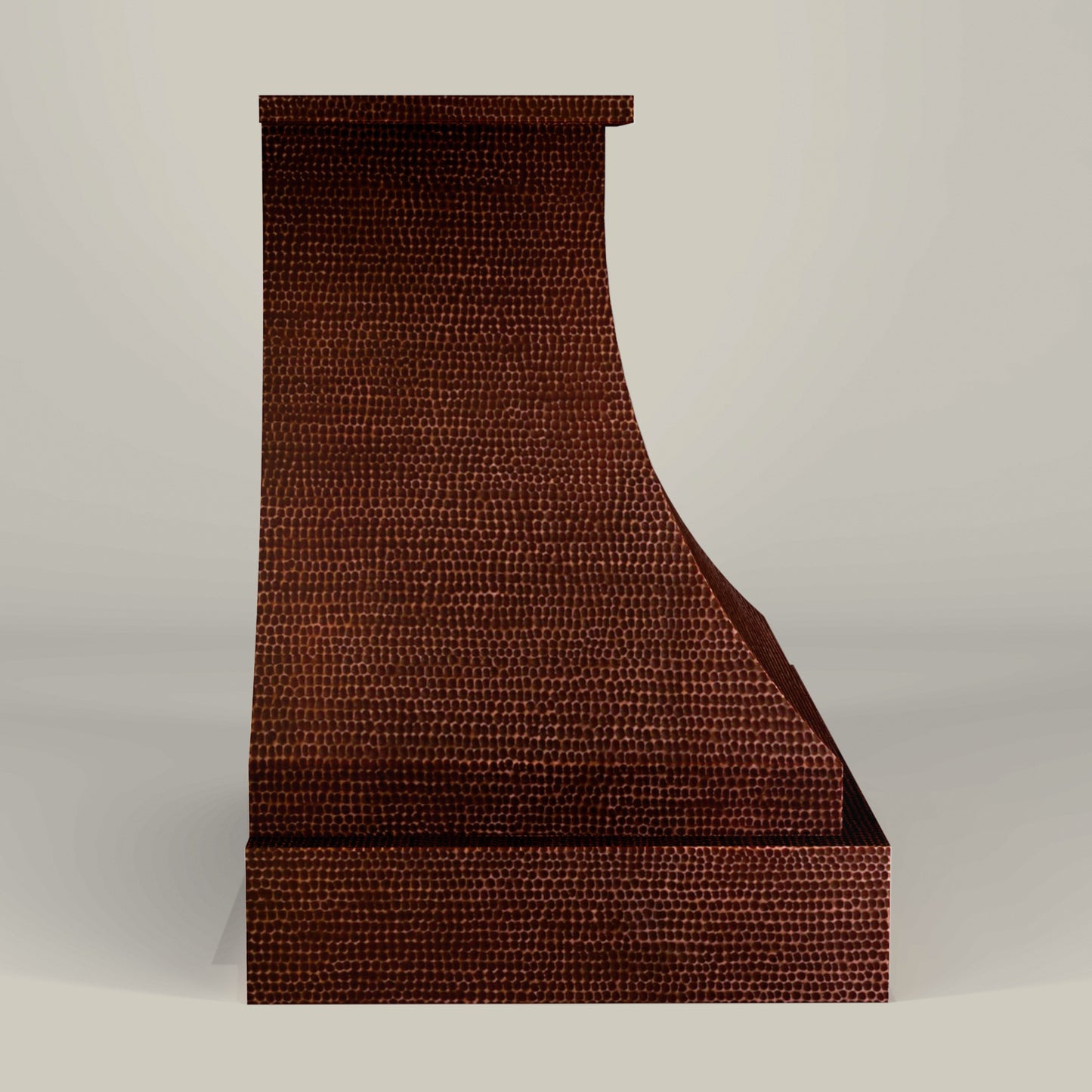 Campana de Cocina para Muro en Cobre Diseño Pirámide