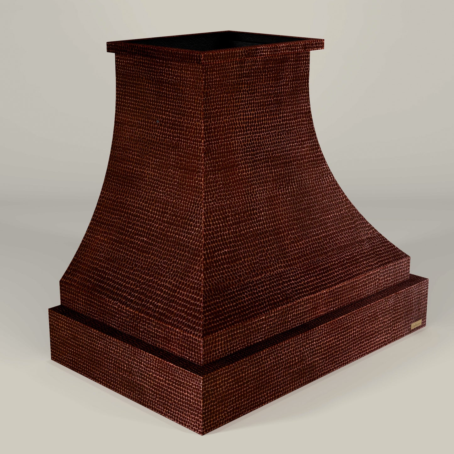Campana de Cocina para Muro en Cobre Diseño Pirámide