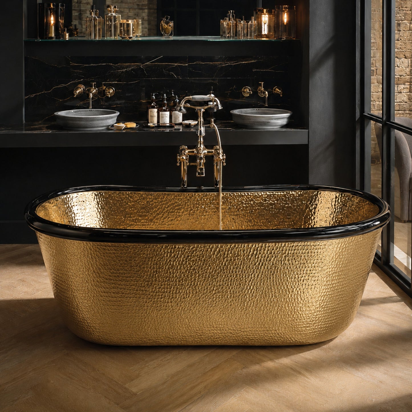 Premium Tina de Baño Luxury en Latón Diseño Midas
