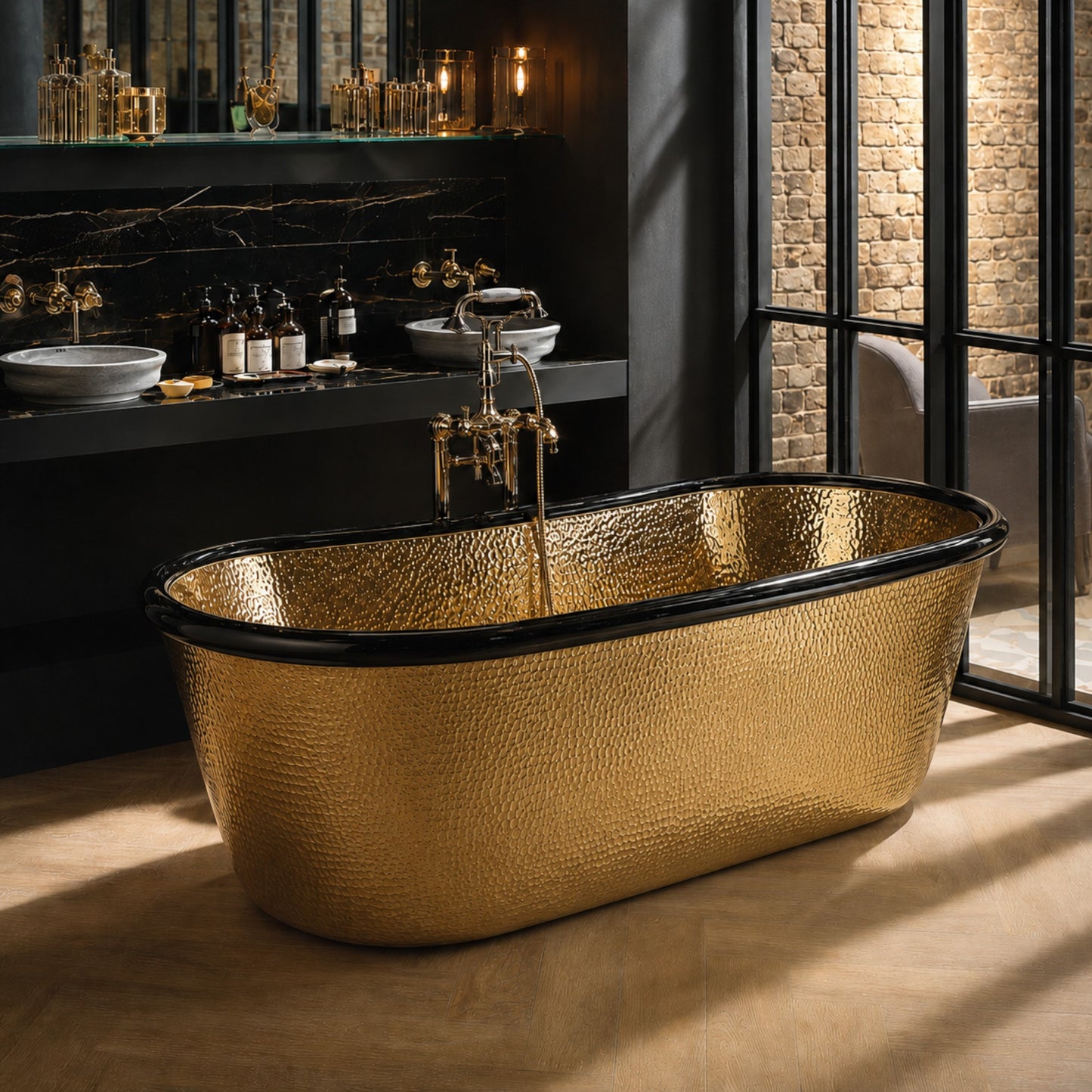 Premium Tina de Baño Luxury en Latón Diseño Midas