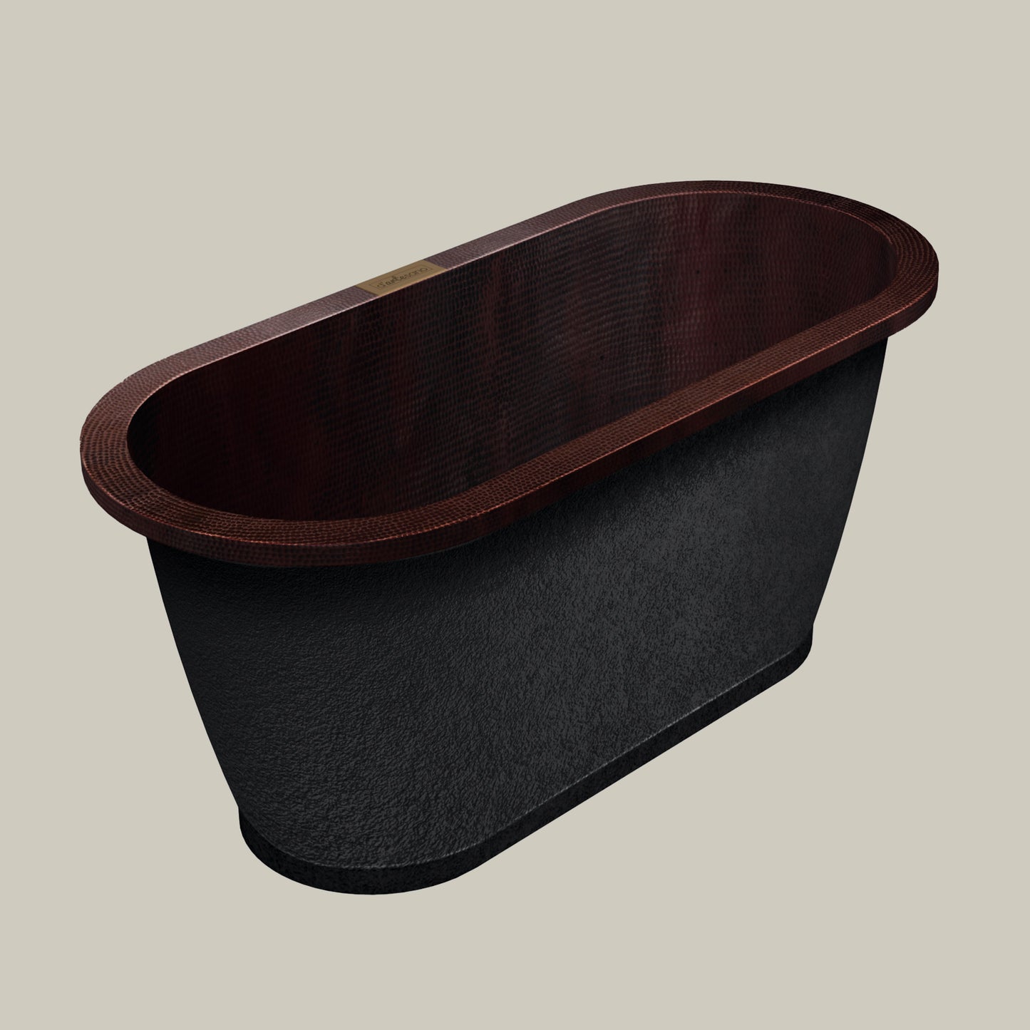 Premium Tina de Baño en Cobre con Pestaña Grande