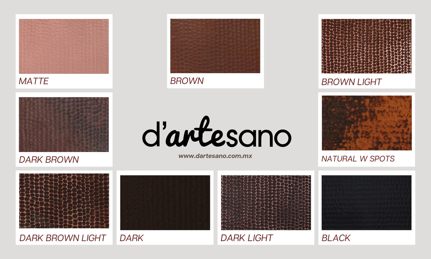 Premium Campana de Cocina para Muro en Cobre-Latón Diseño Altiplano