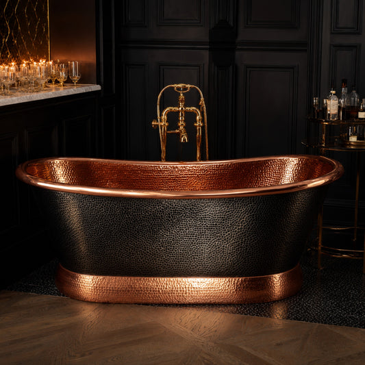 Premium Tina de Baño Luxury en Cobre Diseño Obsidian Royale