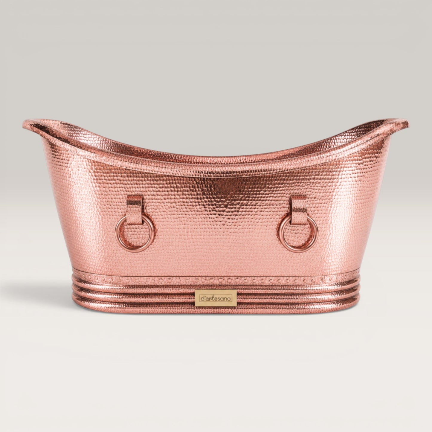 Premium Tina de Baño en Cobre Tradicional con Anillos