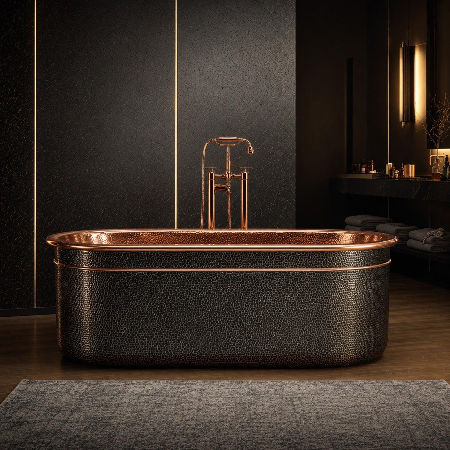 Premium Tina de Baño Luxury en Cobre Diseño Titan