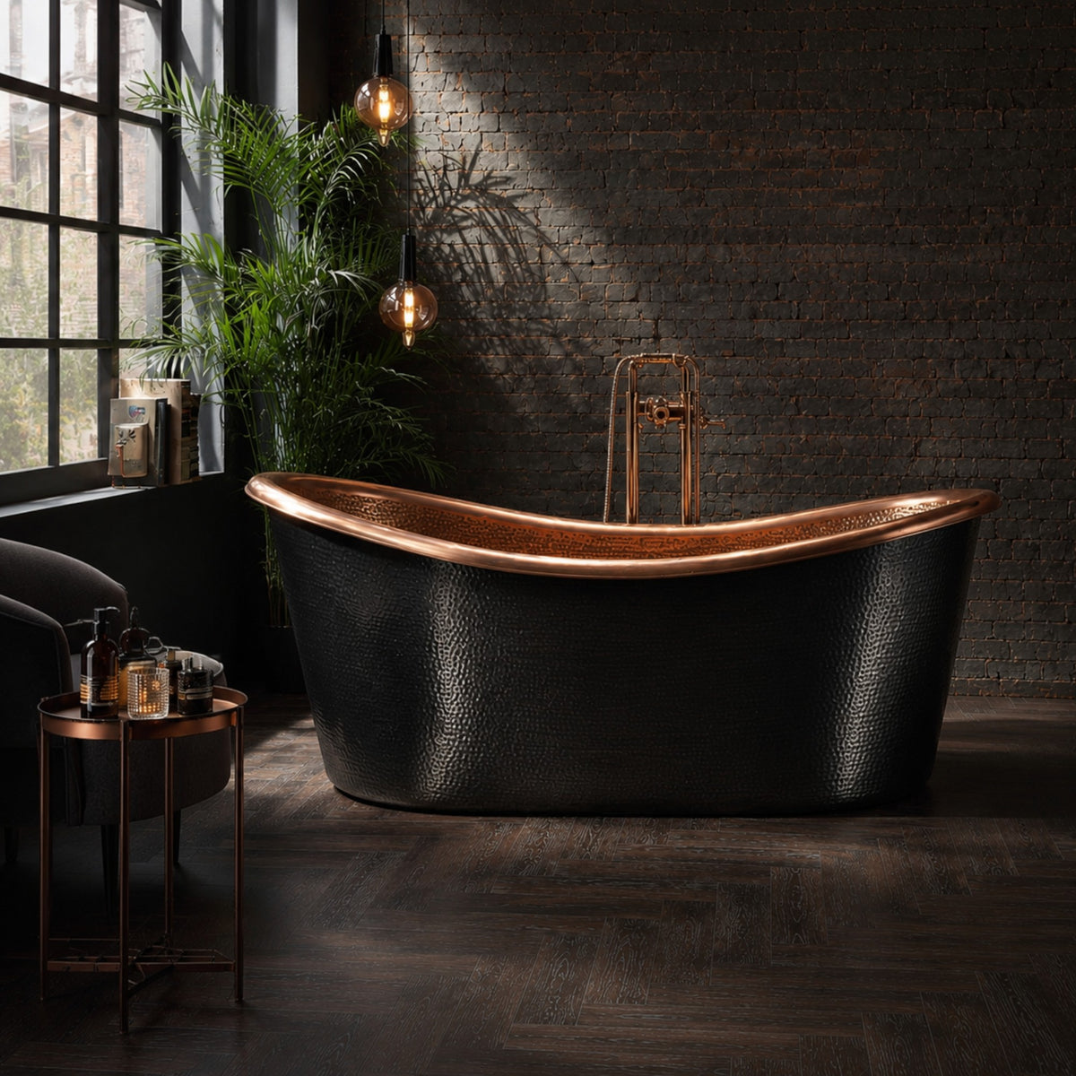 Premium Tina de Baño Luxury en Cobre Diseño Valmont