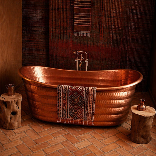 Premium Tina de Baño Luxury en Cobre Diseño Zenara