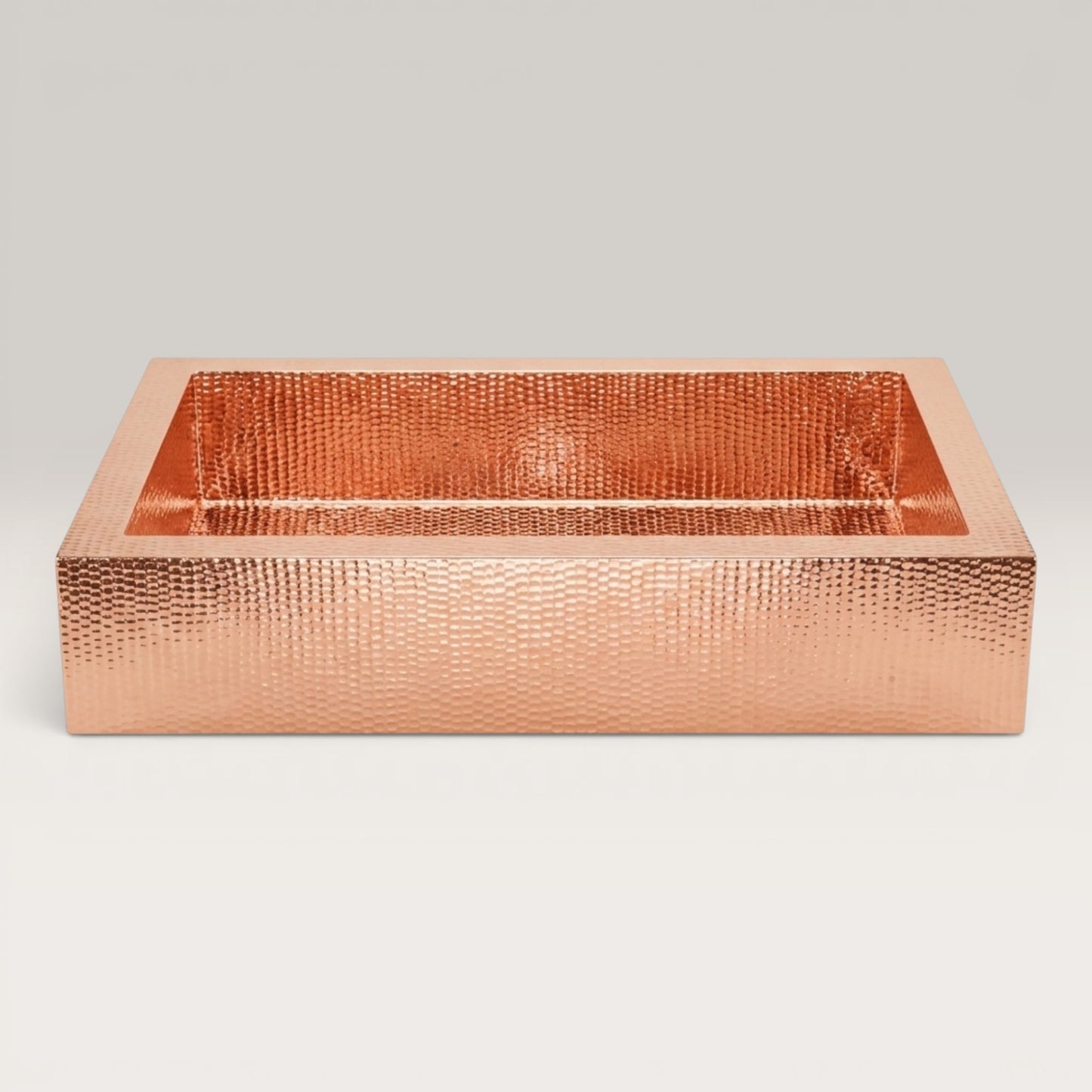 Premium Tarja de Cocina Farmhouse en Cobre