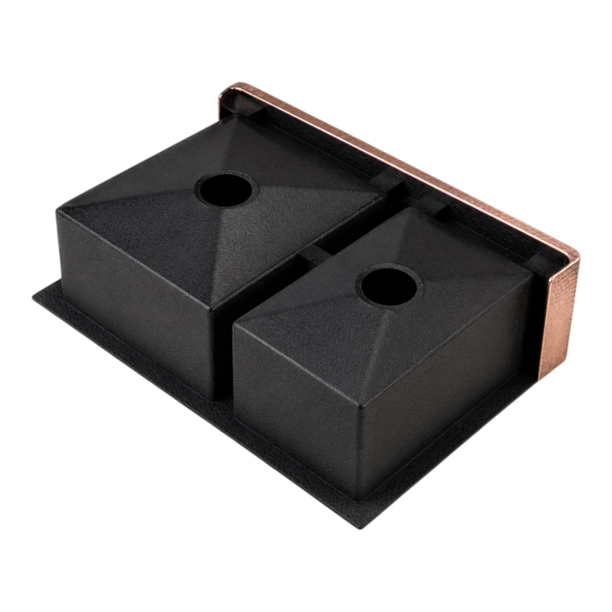 Premium Tarja de Cocina Farmhouse 50/50 en Cobre