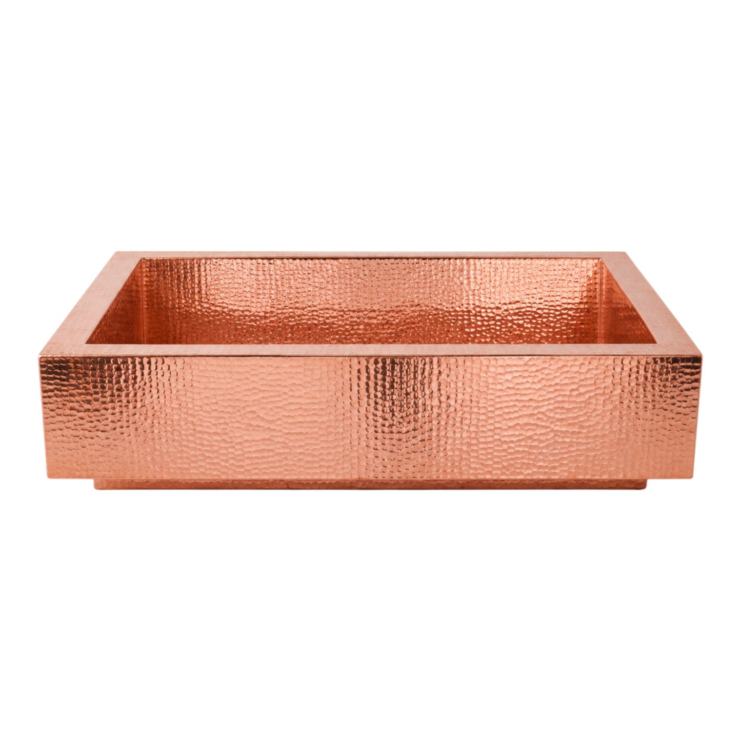 Premium Tarja de Cocina Farmhouse en Cobre con Faldón Corto