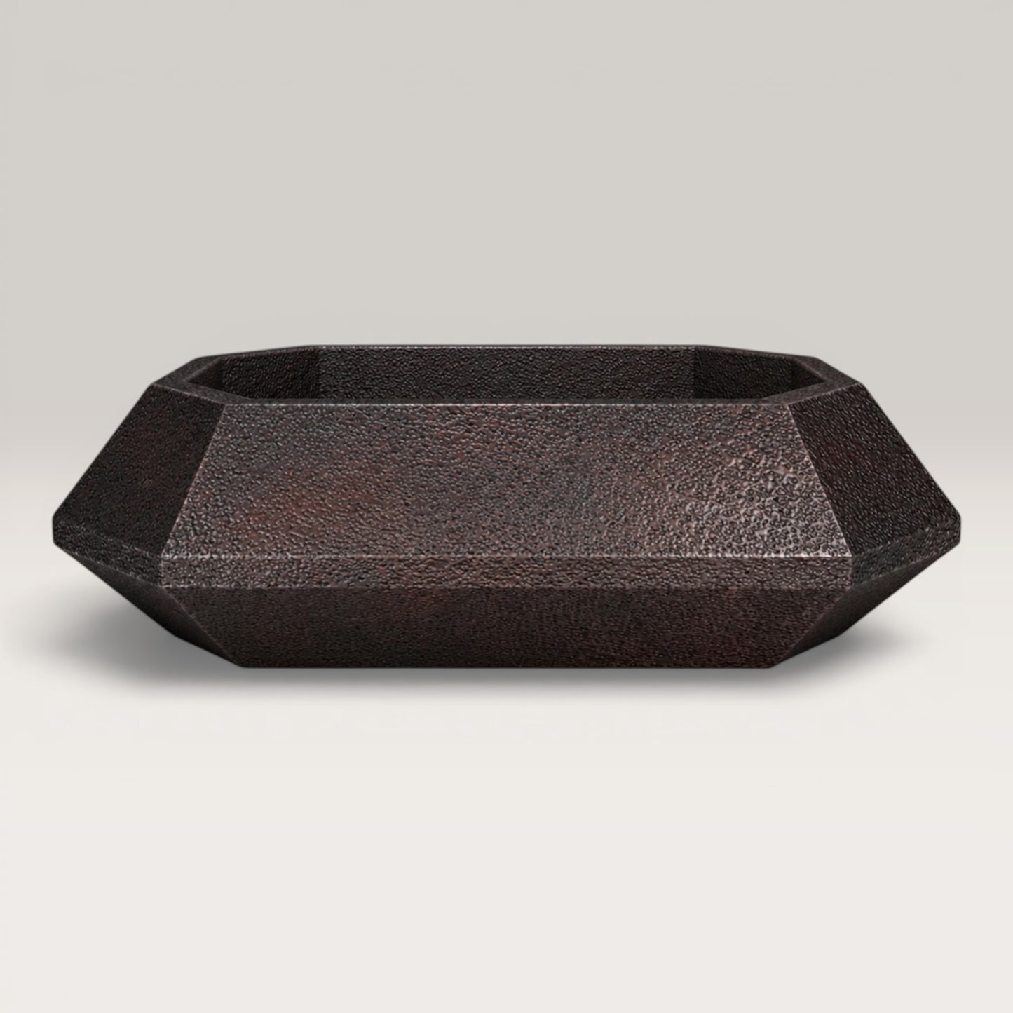 Premium Lavabo Volcano Vessel En Cobre Diseño Esmeralda
