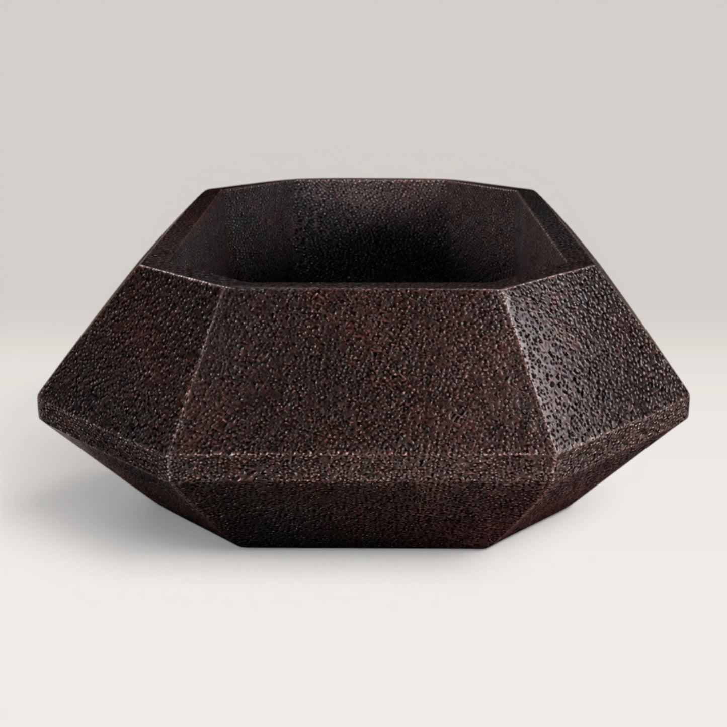 Premium Lavabo Volcano Vessel En Cobre Diseño Esmeralda
