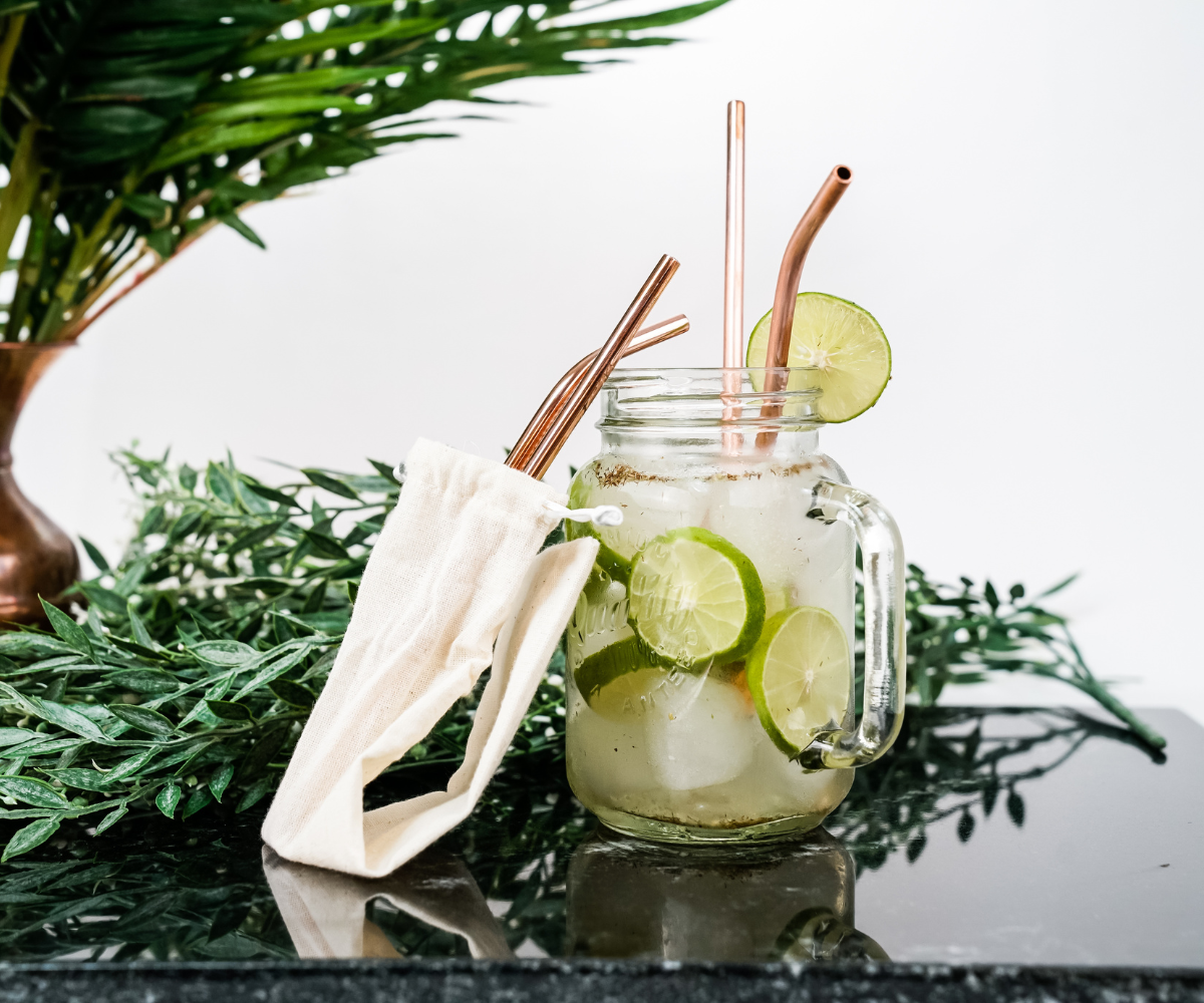 Premium Kit de Popotes en Cobre