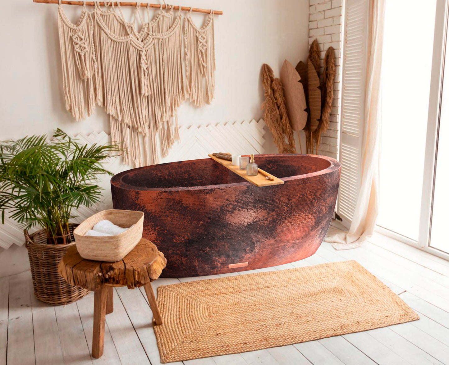 Copper Bathtub with Double Wall