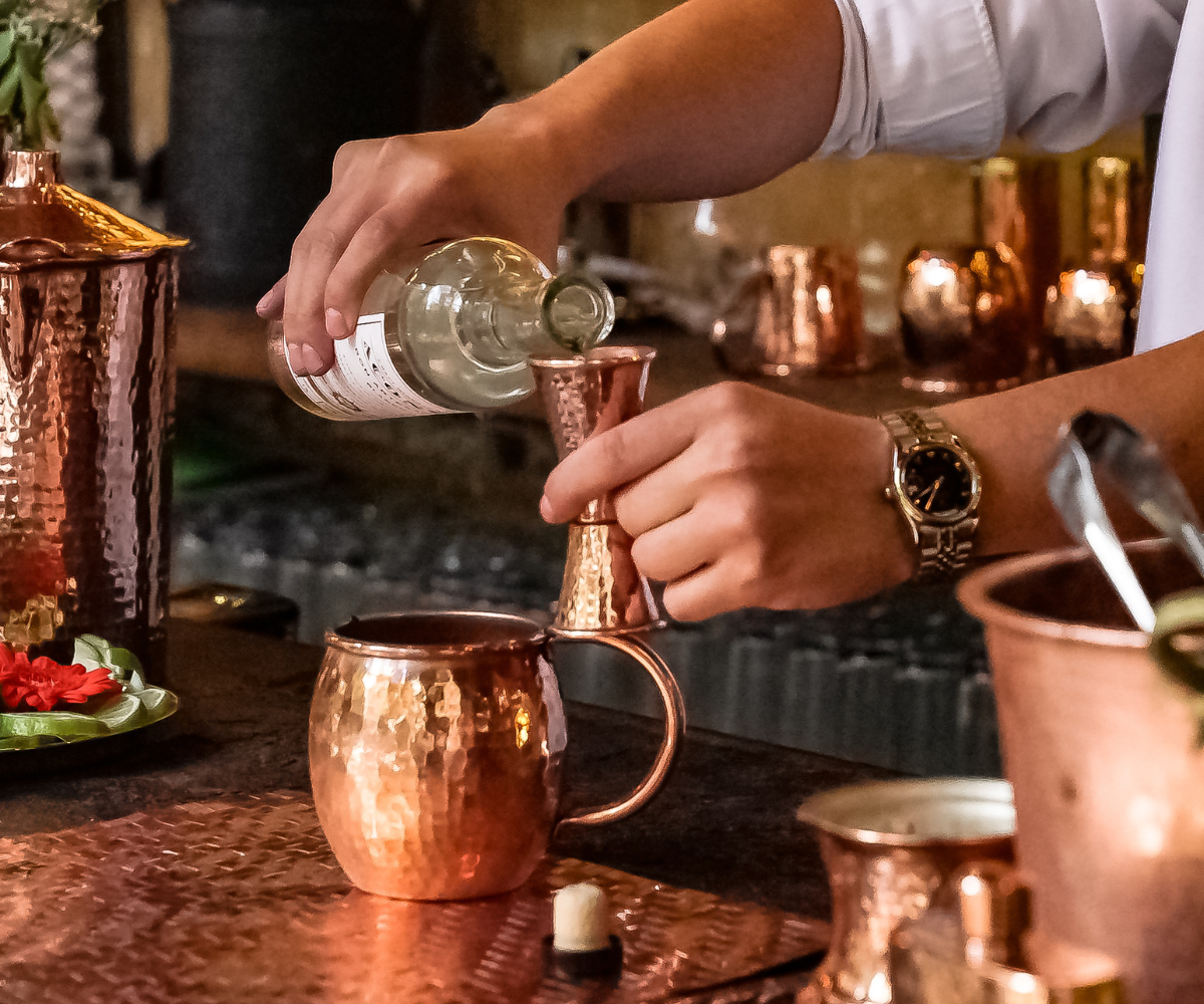 Premium Jigger Japones en Cobre (set)