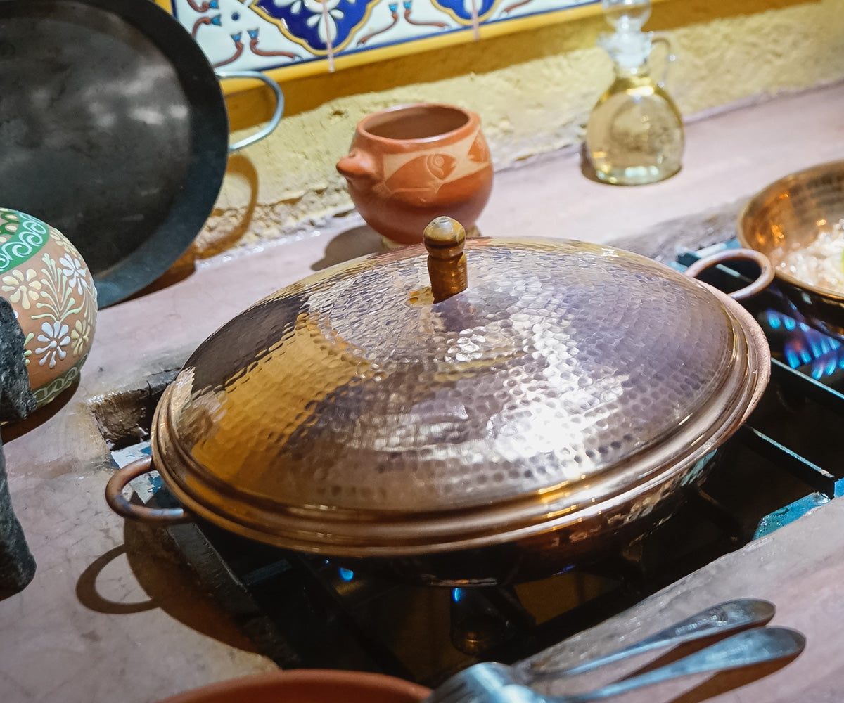 Premium Paila con Tapa en Cobre