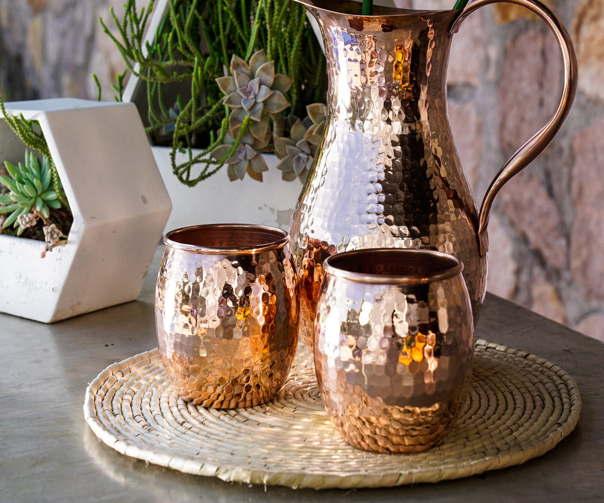Premium Tarro Tumbler en Cobre (set)