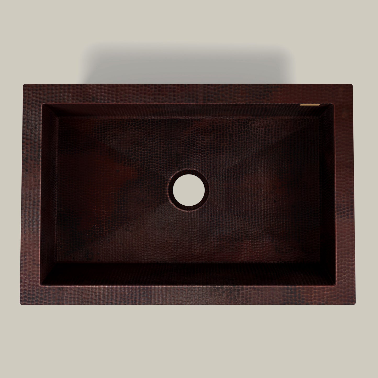 Premium Tarja de Cocina Farmhouse en Cobre Diseño Zuma