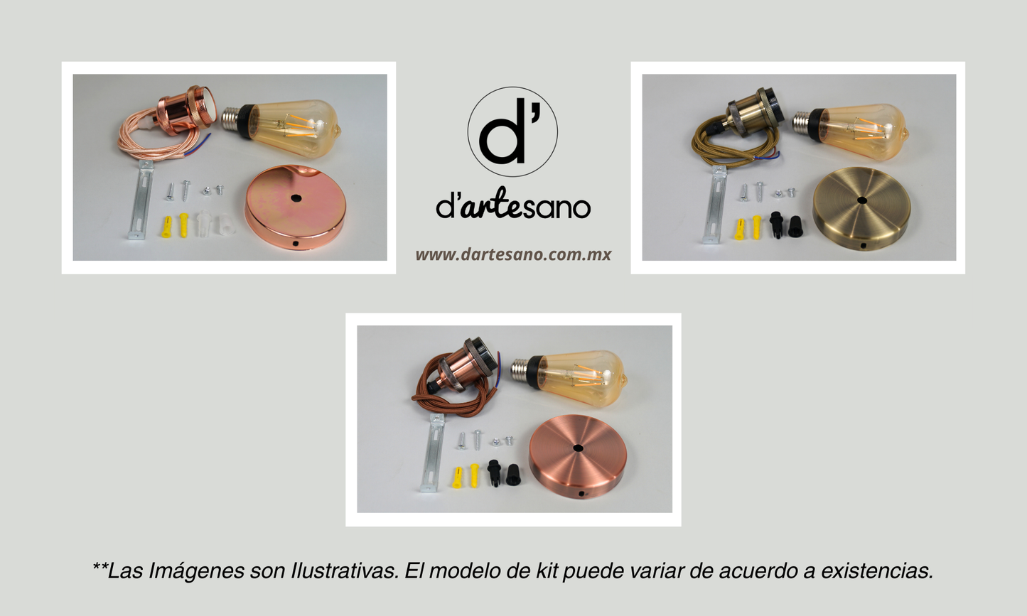 Premium Lámpara Cónica en Cobre