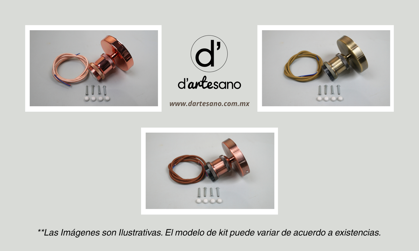Premium Lámpara en Cobre Diseño Gemini