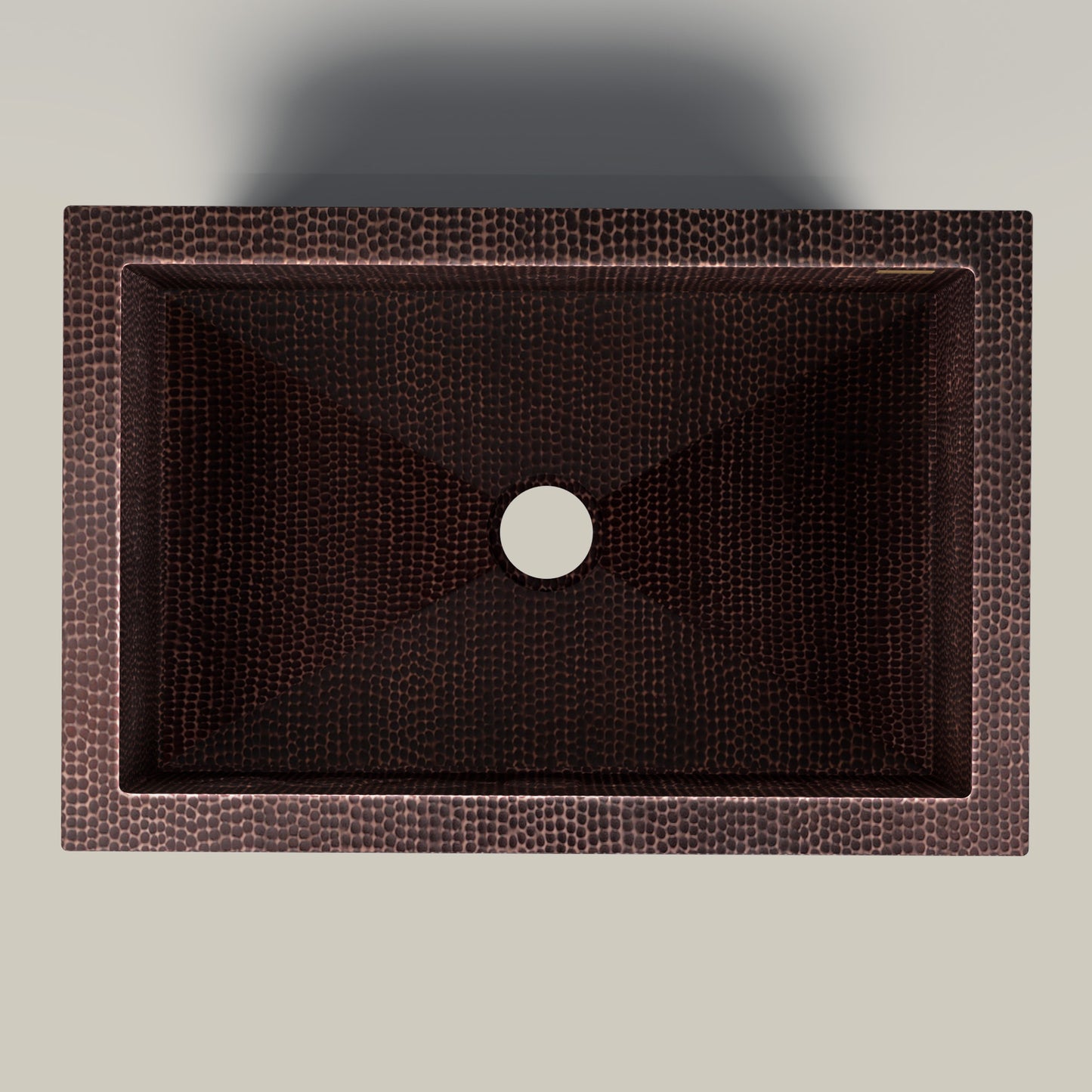 Premium Tarja de Cocina en Cobre con Diseño Floral