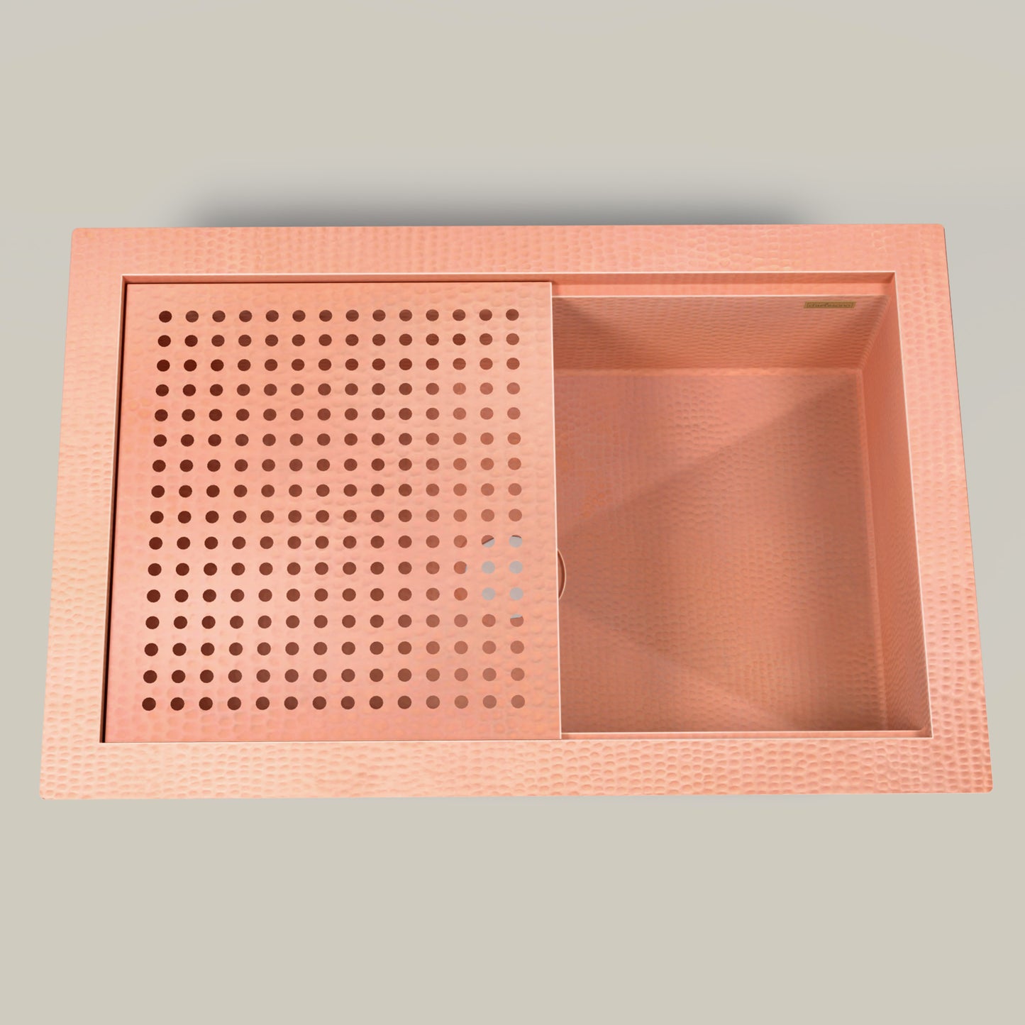 Premium Tarja de Cocina en Cobre con Escurridor Desmontable