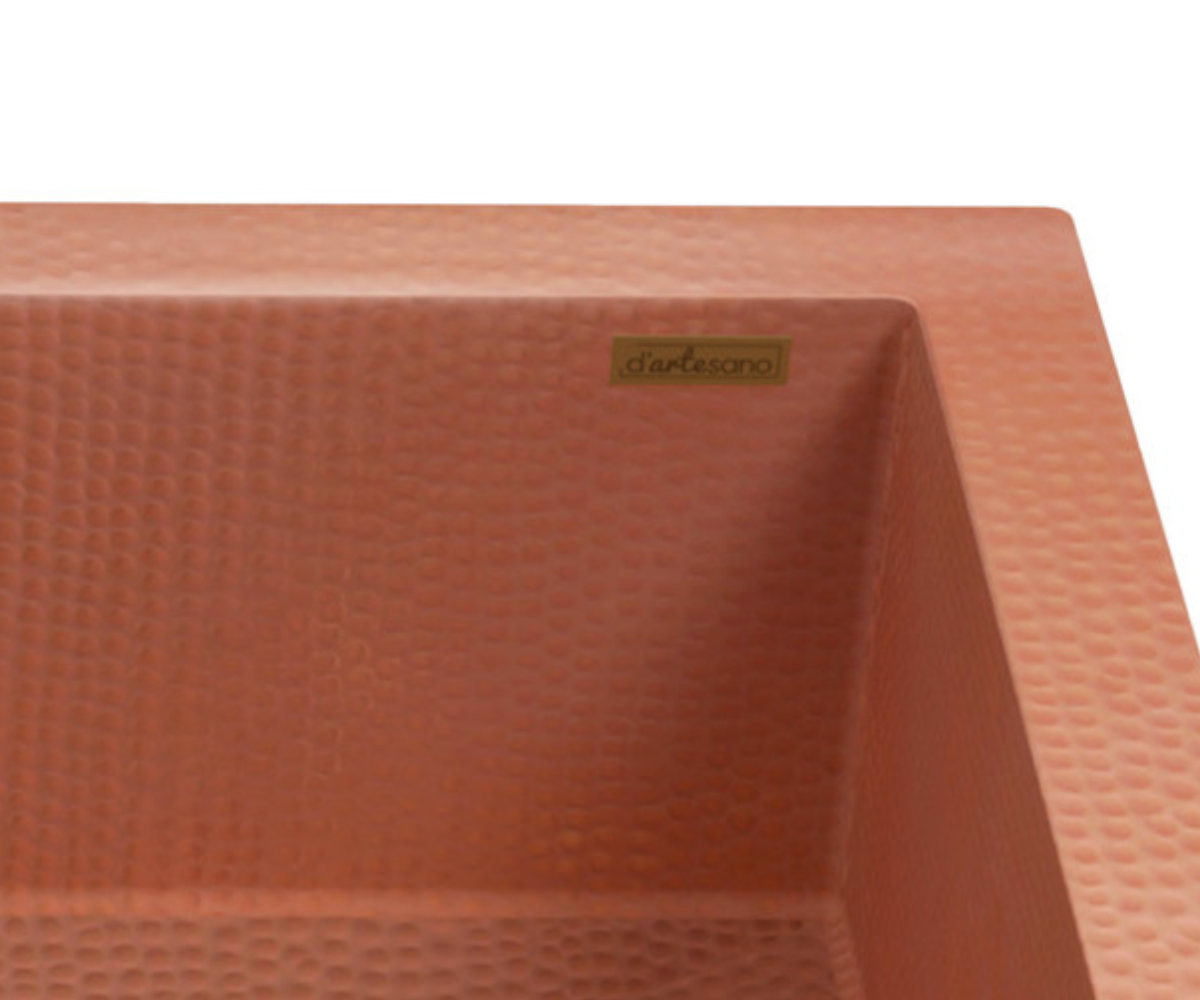 Premium Tarja de Cocina Farmhouse en Cobre Diseño Moroccan
