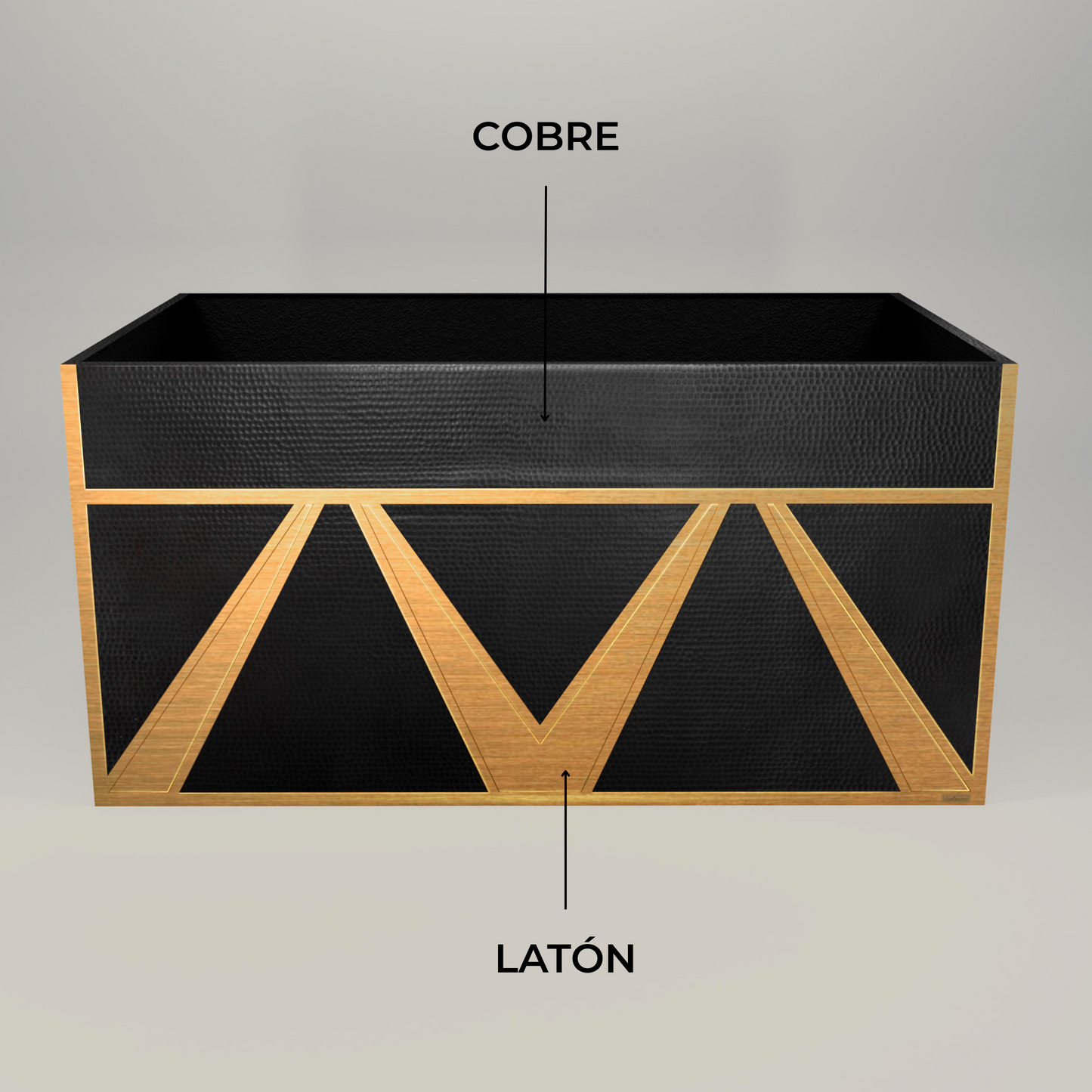 Premium Campana De Cocina Para Isla En Cobre-laton Diseño Mexiq