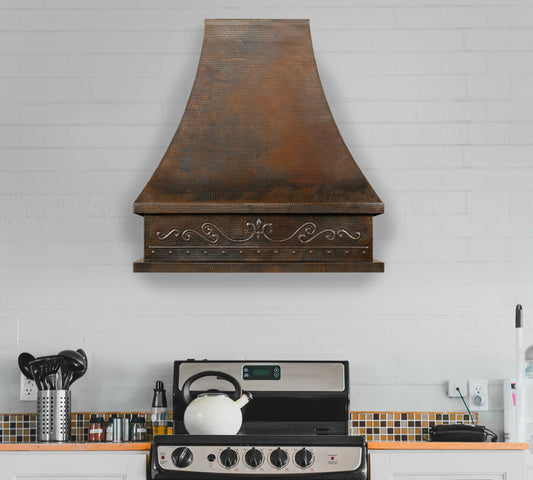 Campana de Cocina para Muro en Cobre Diseño Torre