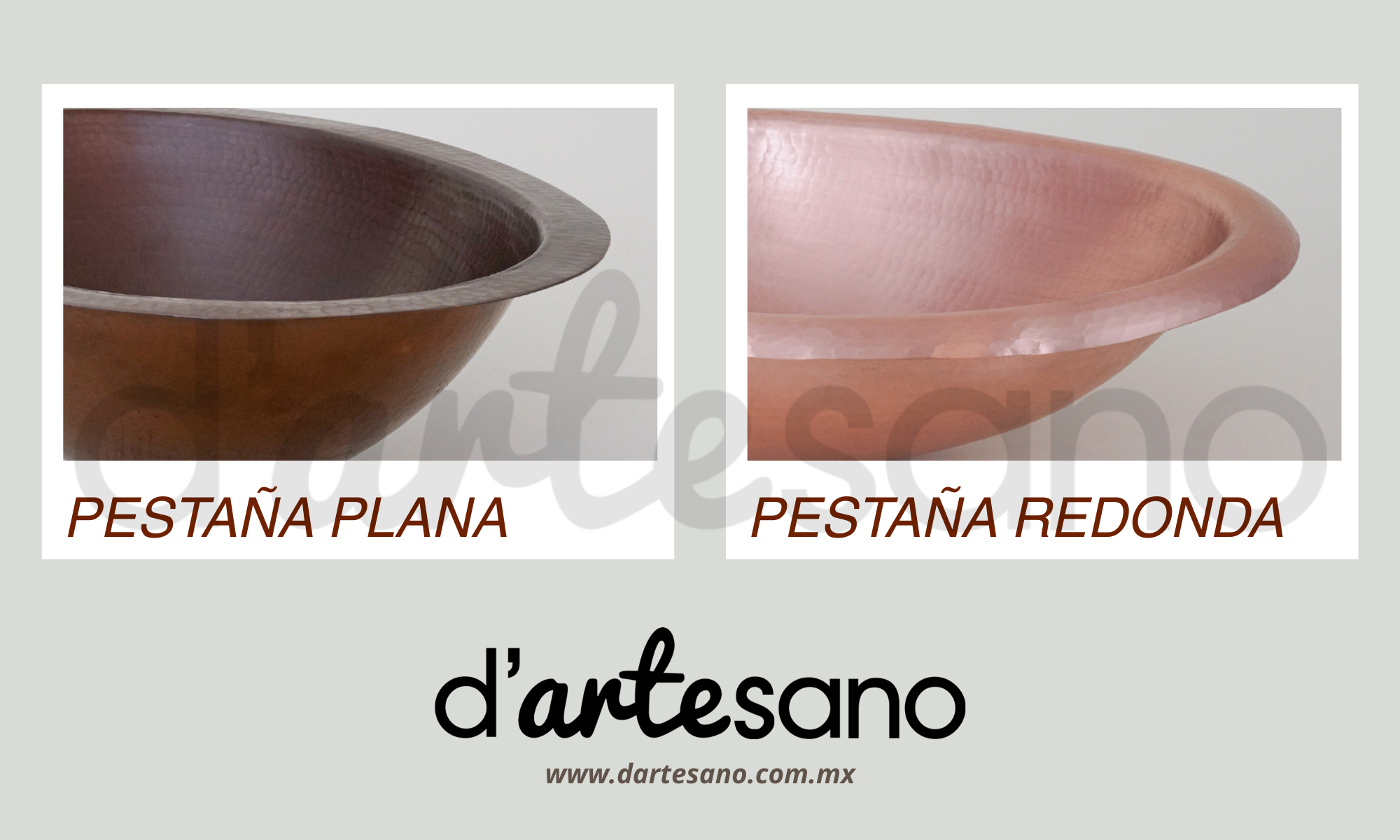 Premium Lavabo Ovalado en Cobre