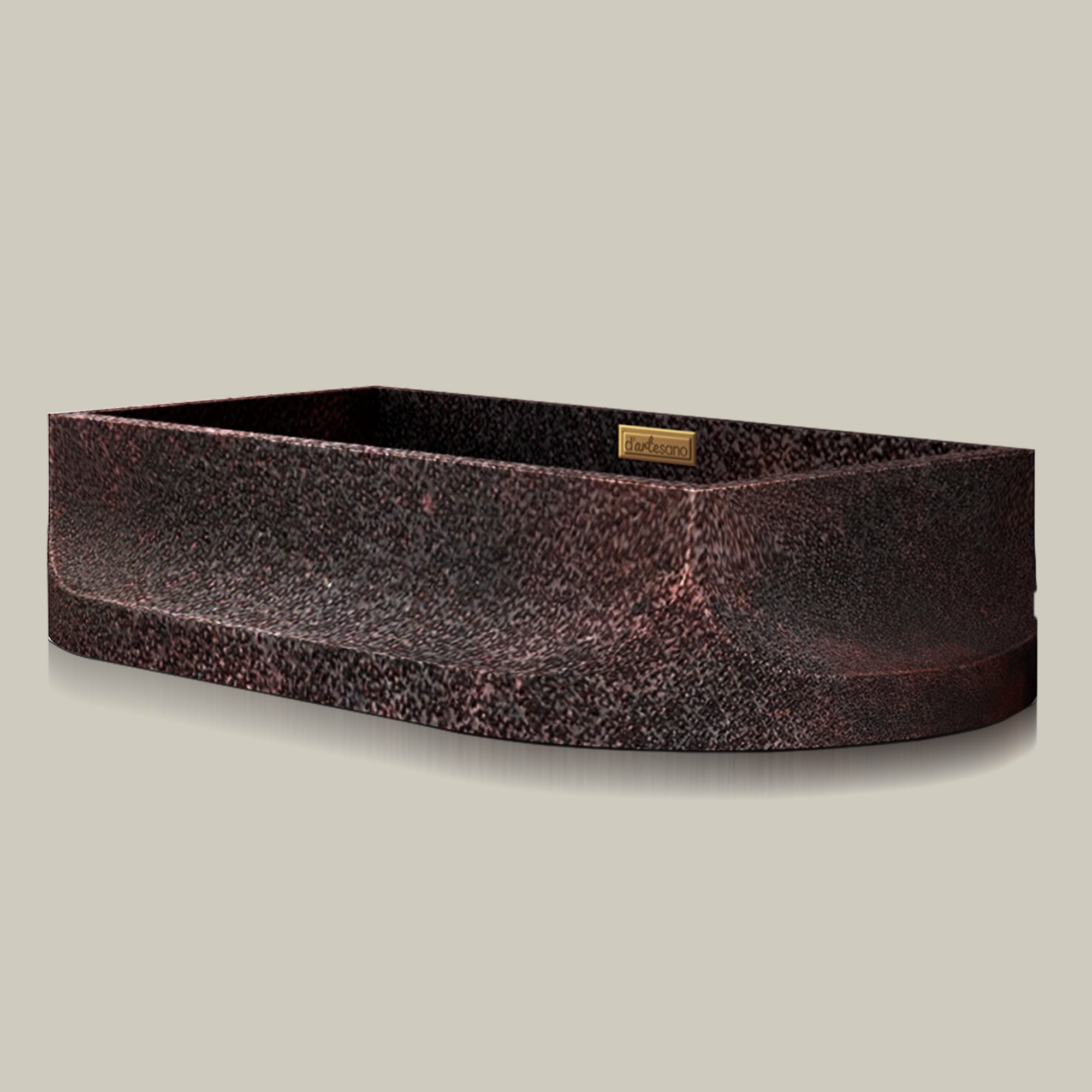 Premium Lavabo Volcano Vessel En Cobre Diseño Tulum