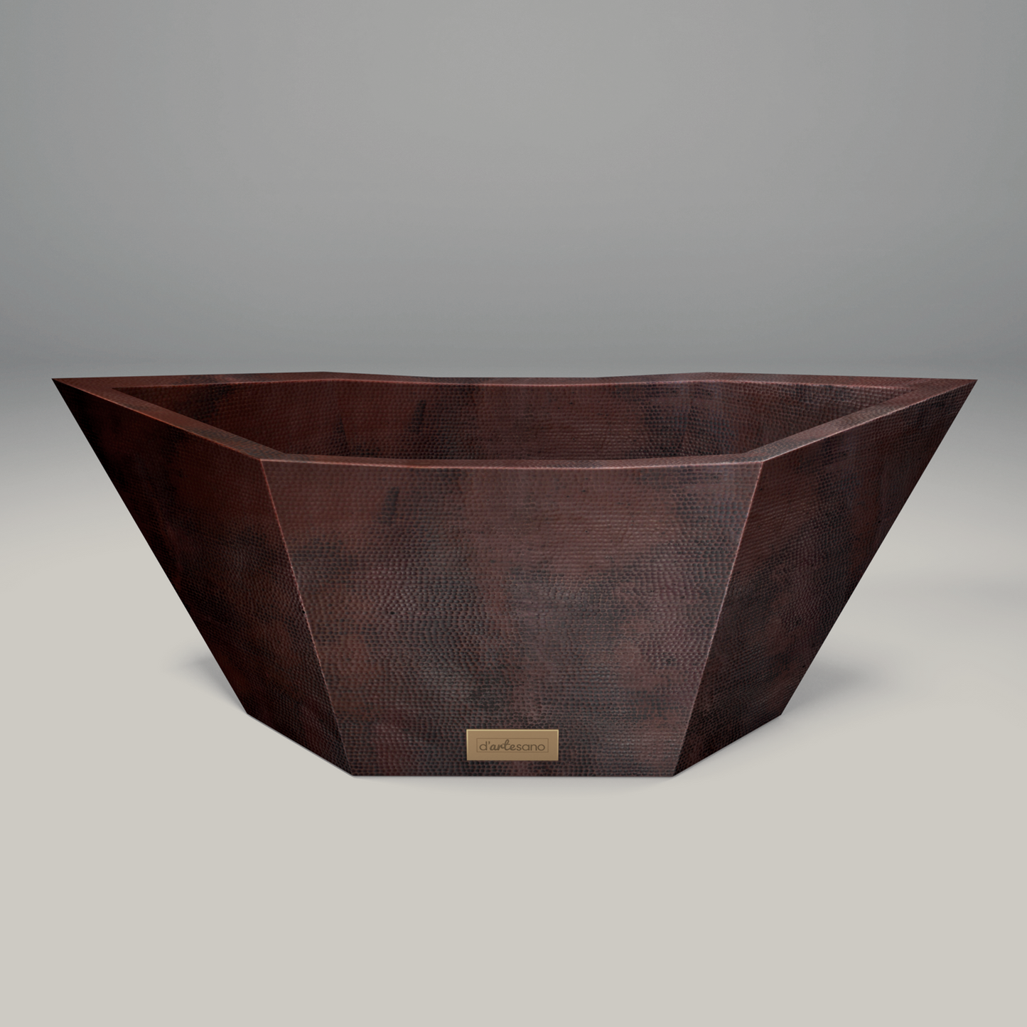 Premium Tina De Baño Con Doble Pared En Cobre Diseño Acalli