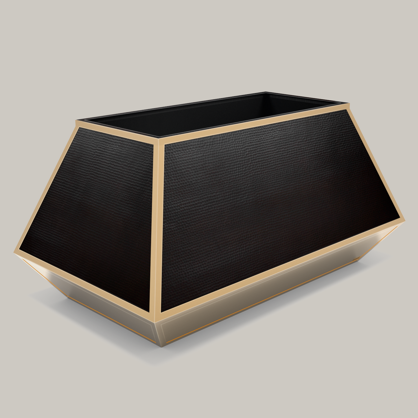 Premium Campana de Cocina para Isla en Cobre-Latón Diseño Altiplano