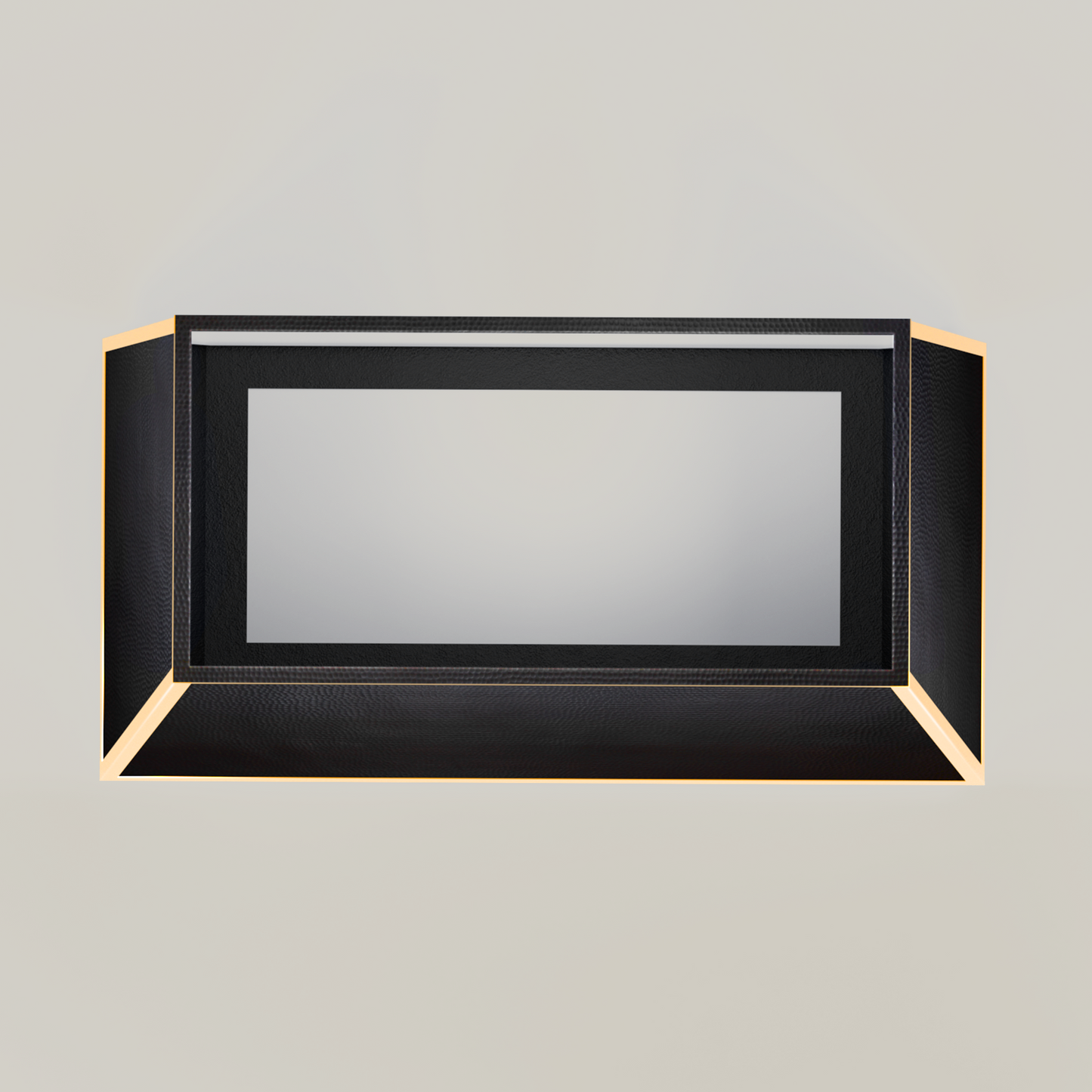 Premium Campana de Cocina para Muro en Cobre-Latón Diseño Altiplano