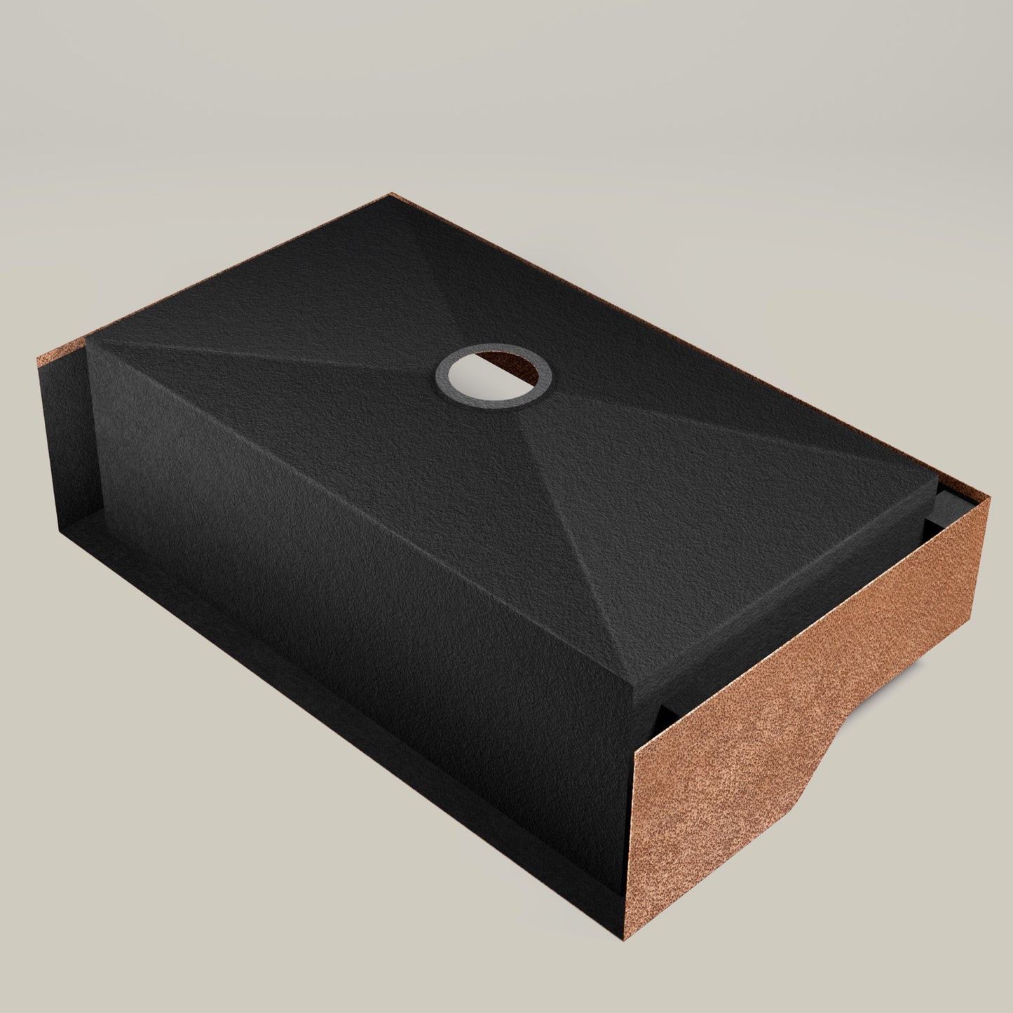 Premium Tarja de Cocina Volcano Estilo Caja