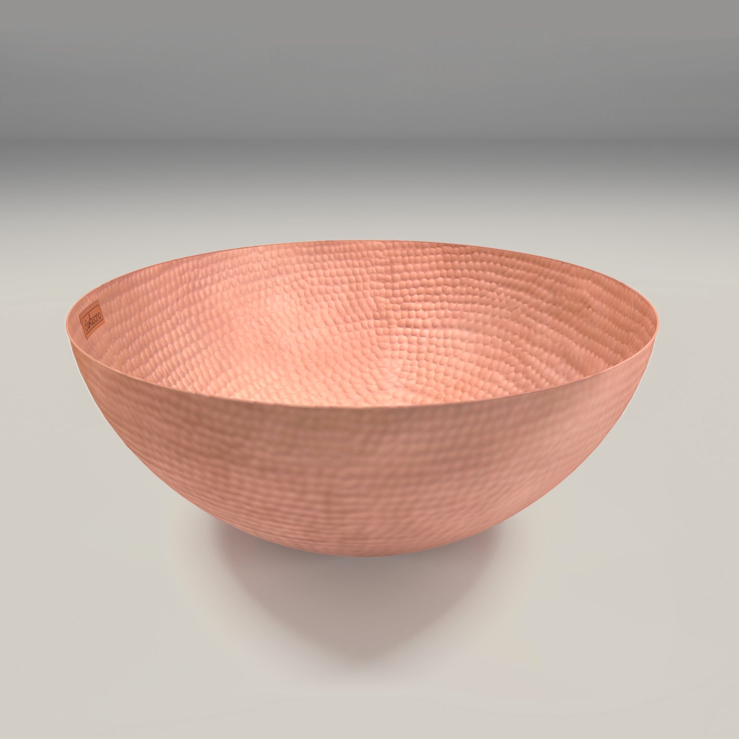 Lavabo Vessel Ovalado con Bordo Redondeado en Cobre