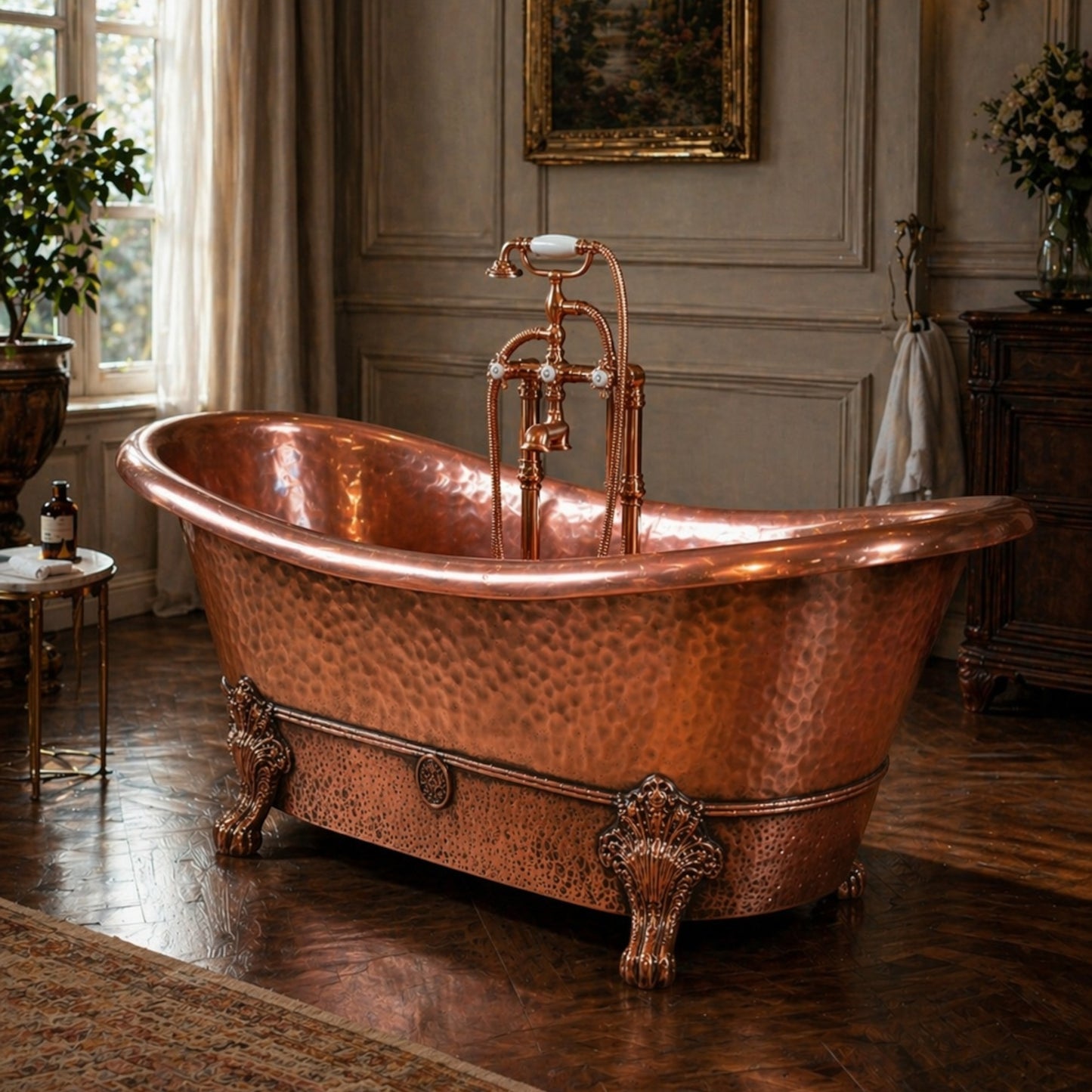 Premium Tina de Baño Luxury en Cobre Diseño Aurelia