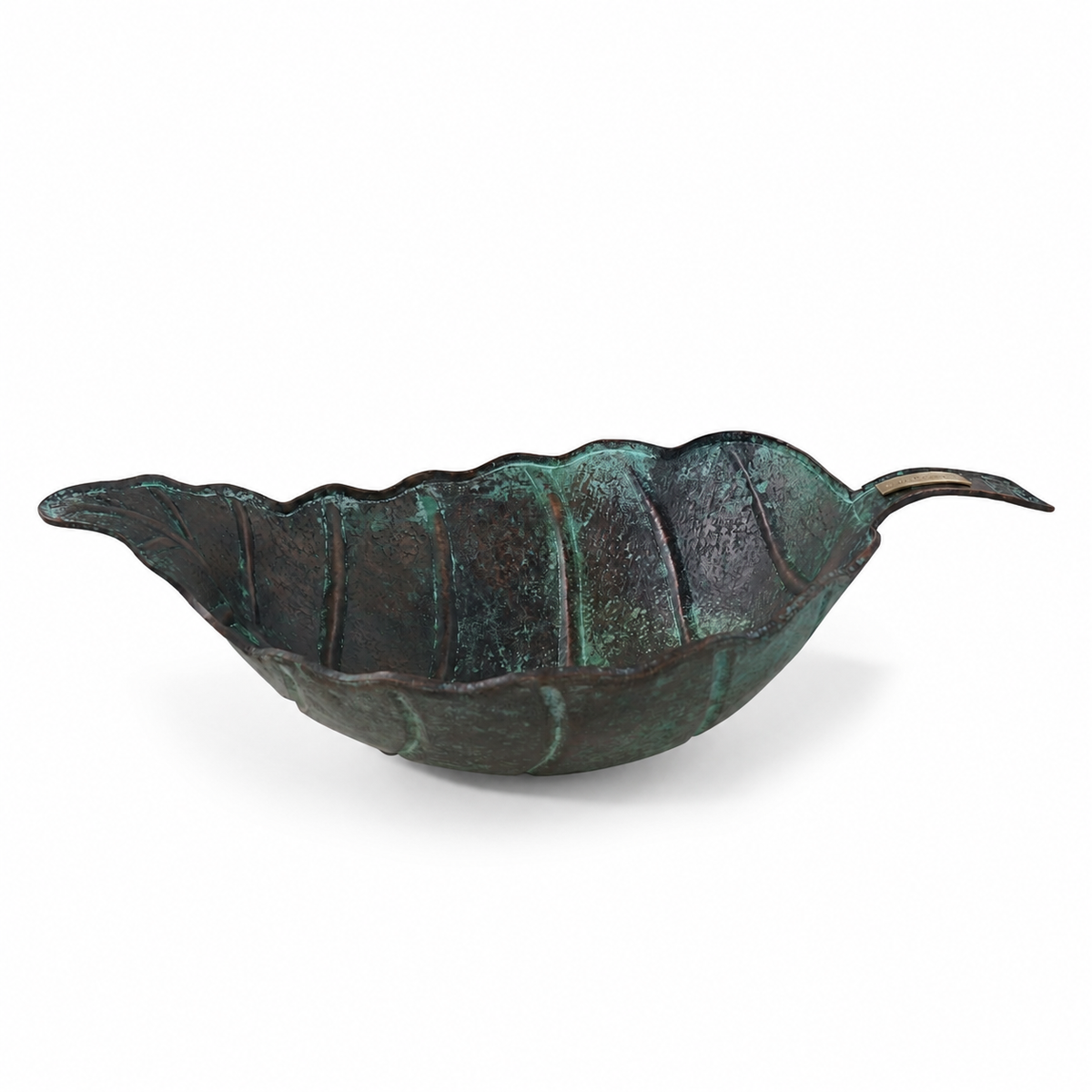Premium Lavabo Vessel en Cobre Diseño Hoja de Roble