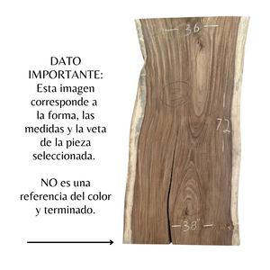 Abrir la imagen en la presentación de diapositivas, Cubierta Rectangular en Madera Parota Chica
